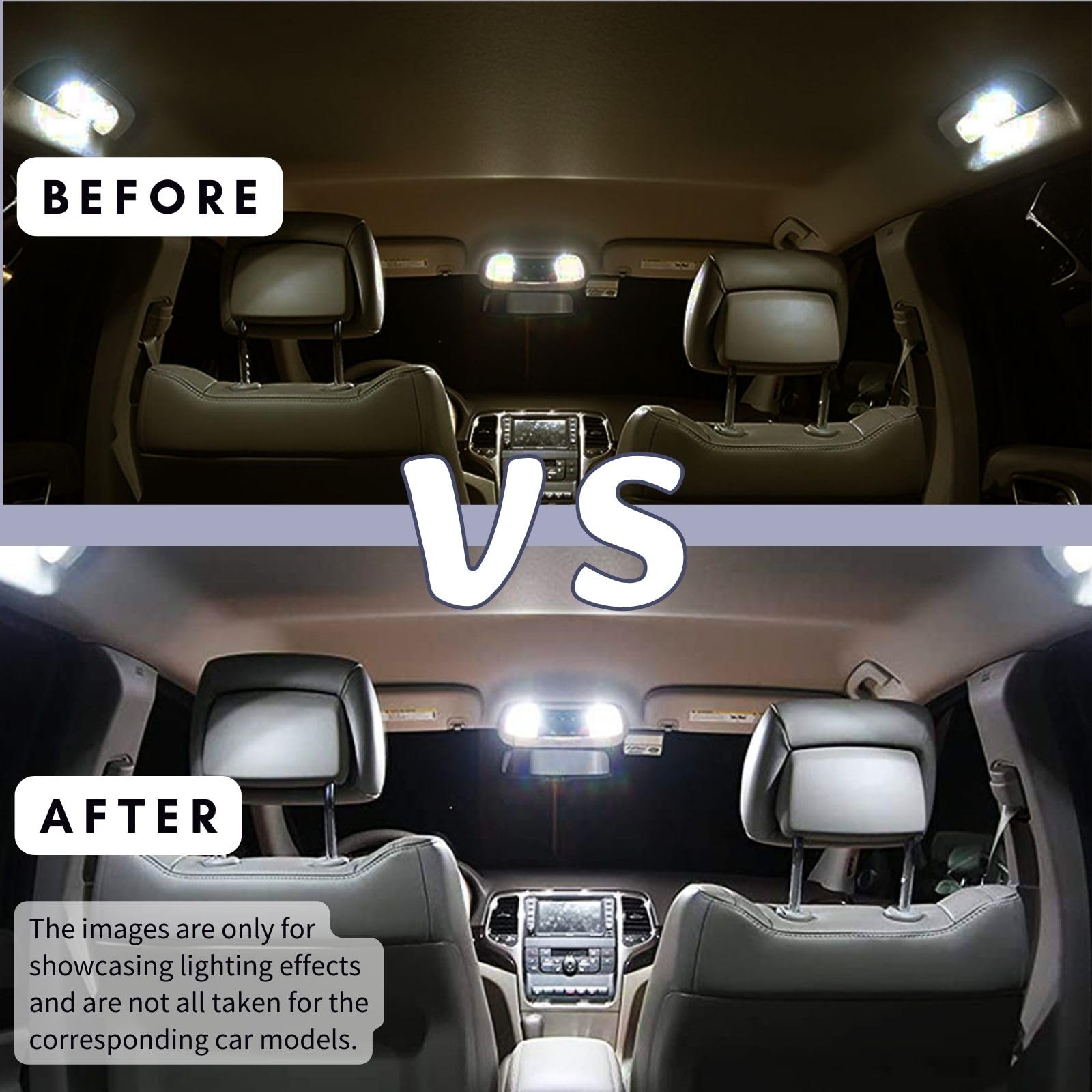 15-Piece LED Interior Light Kit for 1999-2016 Ford F-250 F-350 Super Duty - 6000K White LED Bulbs for Cargo, License Plate & Interior Lighting with Installation Tool - Perfect for Night Driving & Off-Road Adventures