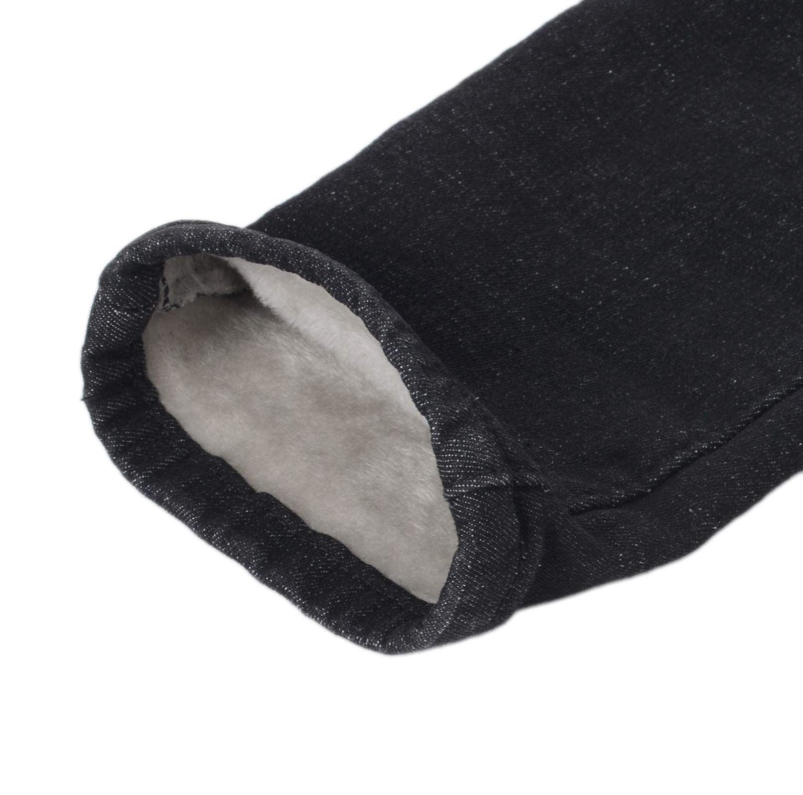 Women's Fleece Lined Skinny Jeans - High Waist Winter Denim Pants with Flannel Lining | Warm Stretch Jeggings for Cold Weather, Outdoor Activities & Casual Wear