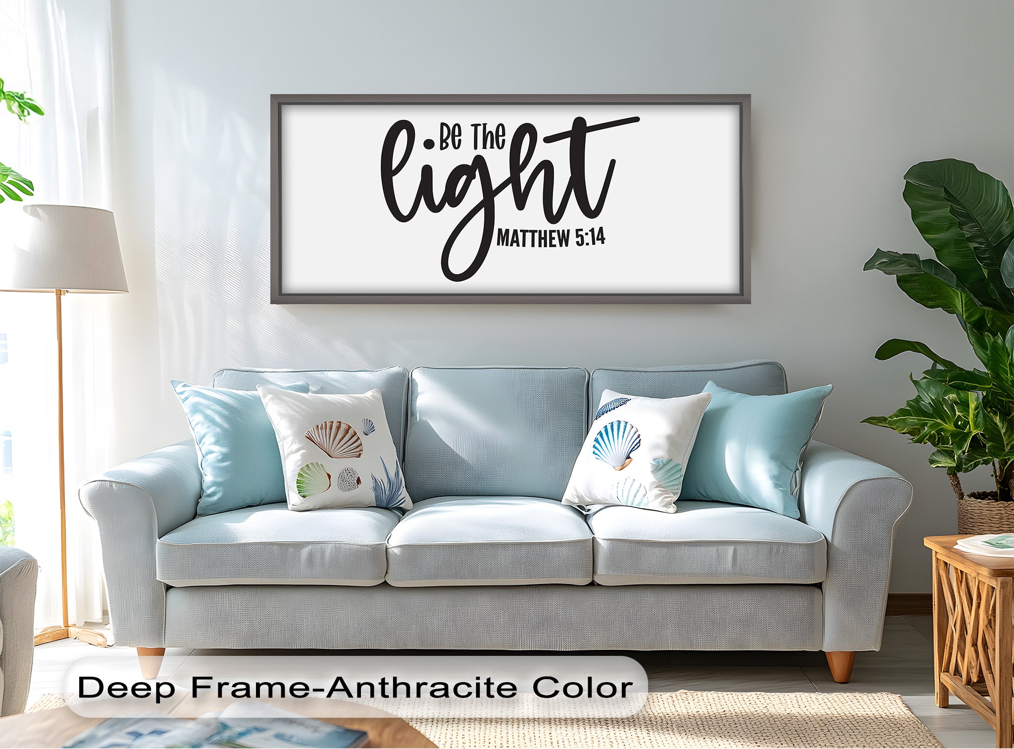 Be The Light - Matthew 5:14 Bible Verse Oil Painting - Christian Home Decor & Gift for Religious Inspiration