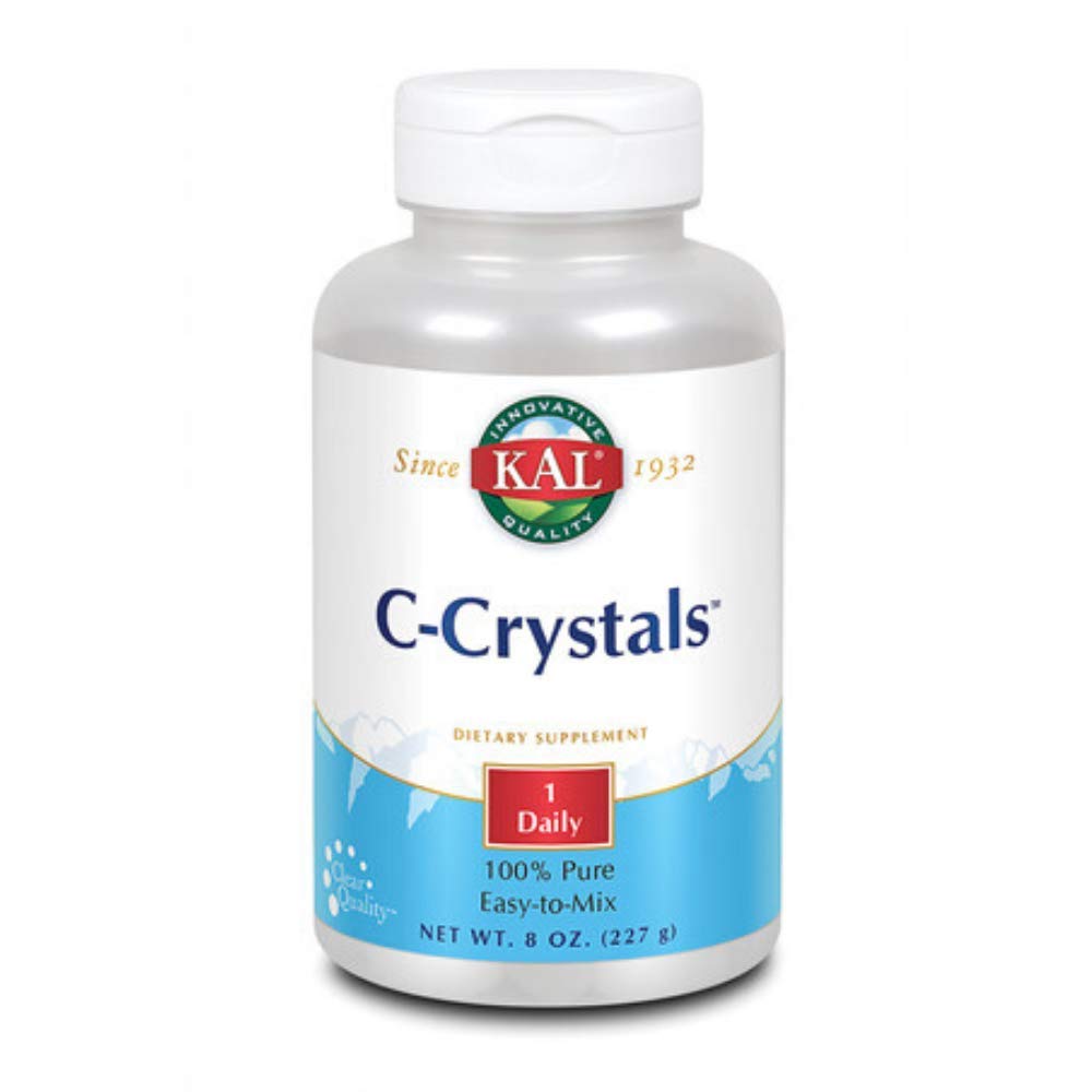 KAL Vitamin C Crystals 1250mg - Unflavored Tablets for Immune Support