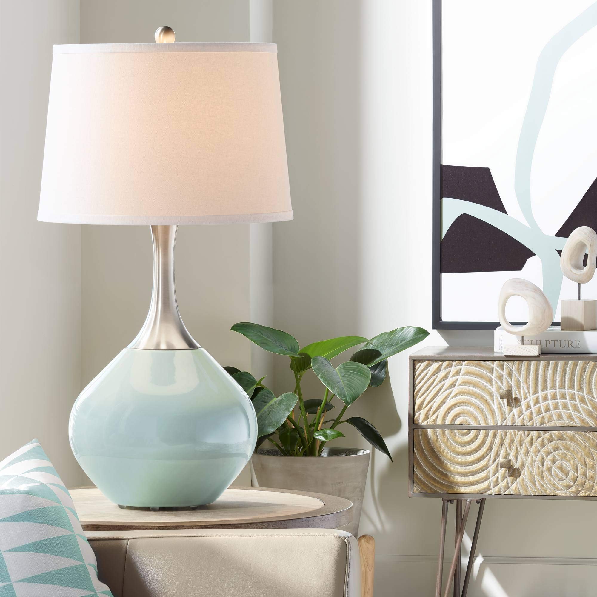 Modern Blue Table Lamp - 31