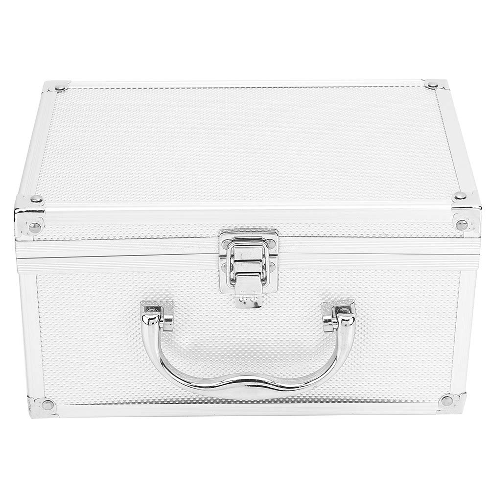 Heavy Duty Aluminum Tool Box - Portable 9.05x5.9x4.9 Inch Alloy Tool Case for Tools & Instruments - Perfect for Mechanics, Electricians & DIY Projects