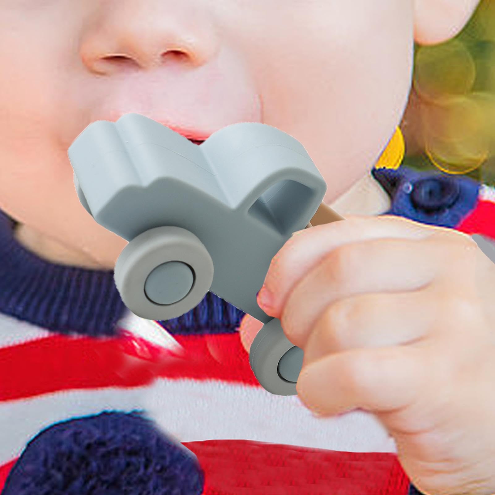 Baby Silicone Teether Car - Safe Chew Toy for Boys & Girls | Early Learning & Parent-Child Interaction | Perfect for Teething Relief & Playtime Fun