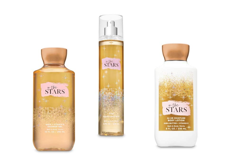 Bath & Body Works In the Stars Shower Gel, Body Lotion & Fragrance Mist Gift Set – 3-Piece Daily Skincare & Aromatherapy Trio for Women, Perfect for Self-Care, Gifts & Relaxing Bath Time