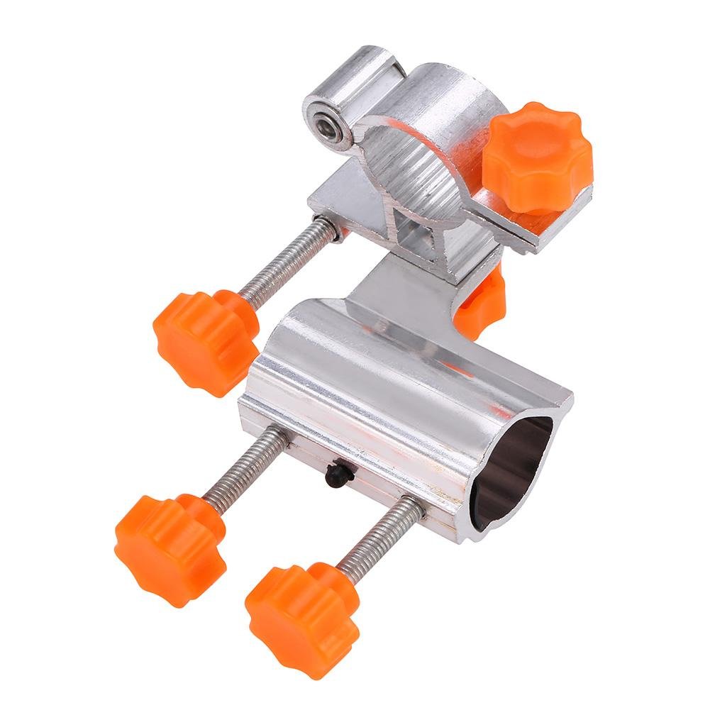 Premium Aluminum Alloy Fishing Rod Holder - Adjustable Chair Clamp Bracket for Bank Fishing, Kayak & Boat Fishing Gear Accessories | Durable Pole Stand Equipment (Orange) | Perfect for Shoreline, Riverbank & Marine Fishing Trips