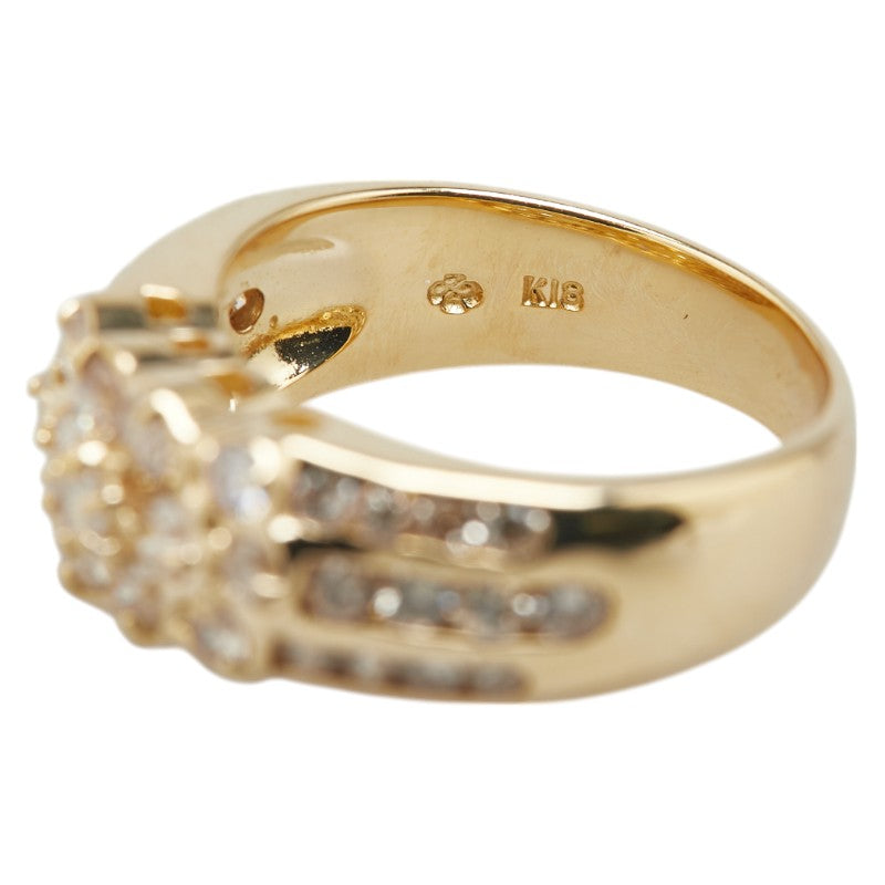 18K Yellow Gold Diamond Ring for Women - Elegant Solitaire Engagement & Wedding Band - Perfect for Proposals, Anniversaries, and Special Occasions