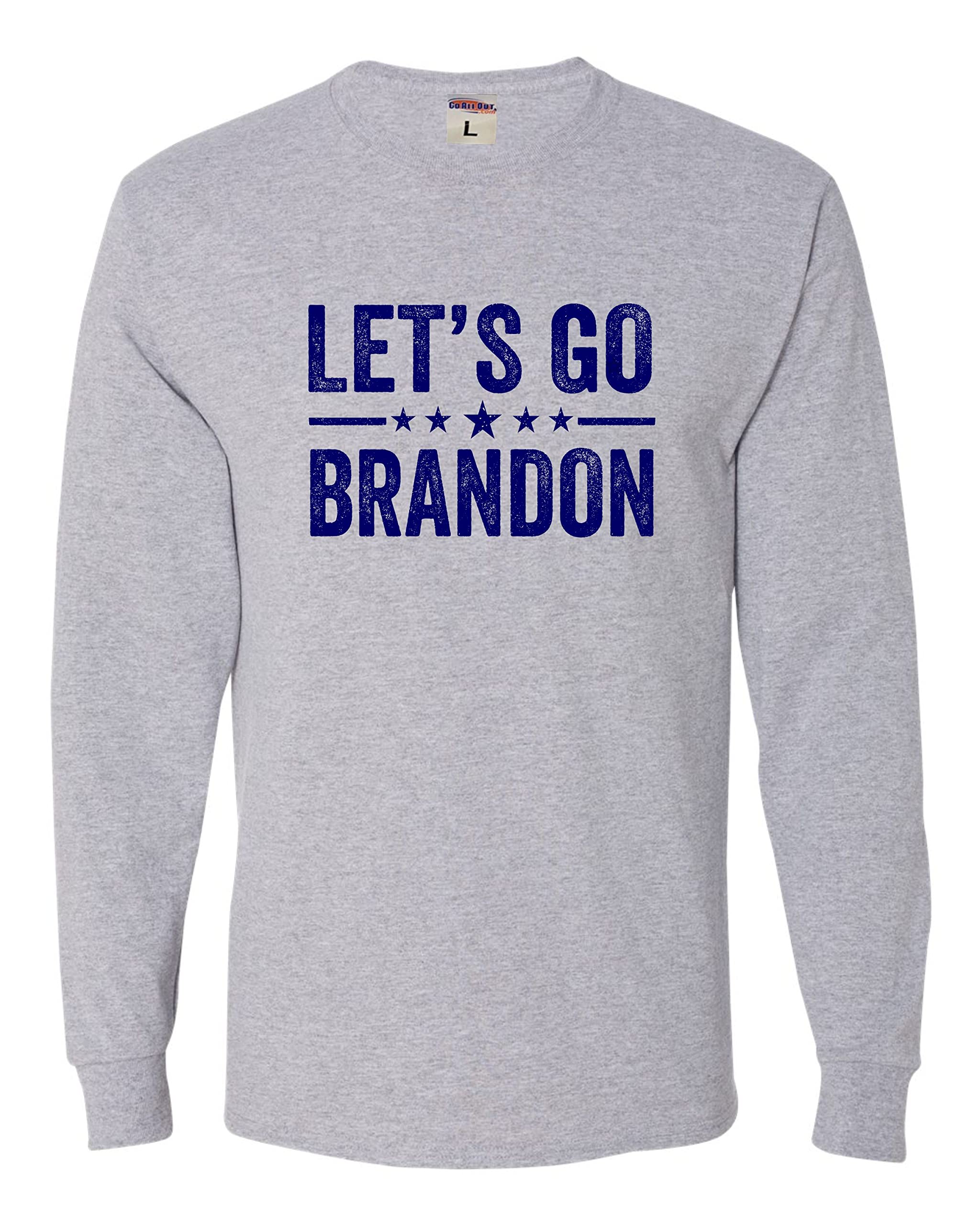 Let's Go Brandon Long Sleeve T-Shirt for Men - Premium Political Statement Tee - Perfect for Rallies, Protests & Conservative Events