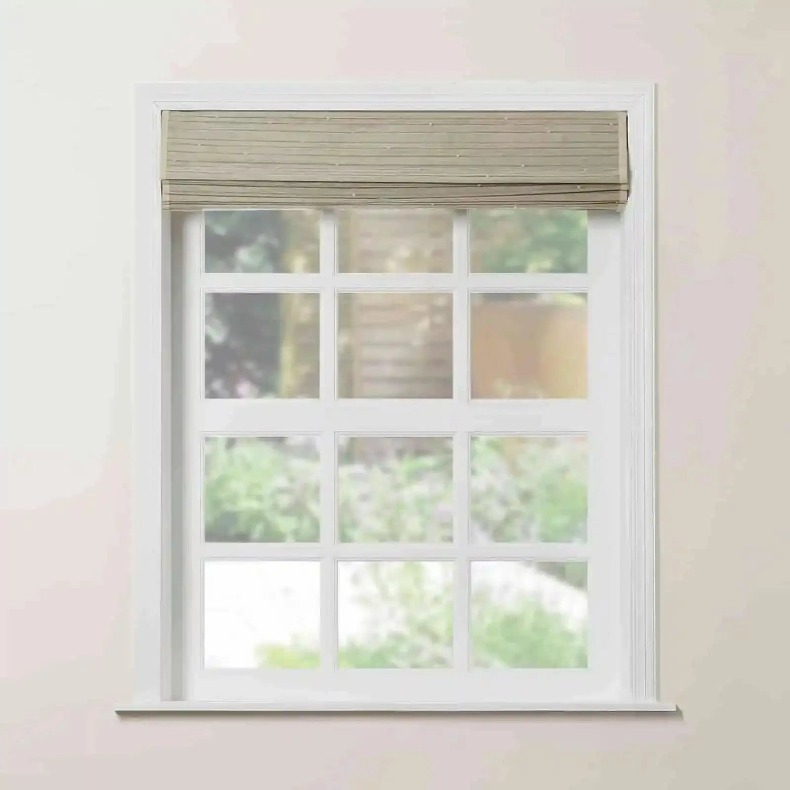 Rae Natural Ramie Bamboo Woven Shades - Series P | Eco-Friendly Window Coverings for Living Room, Bedroom & Patio | Light Filtering & UV Protection