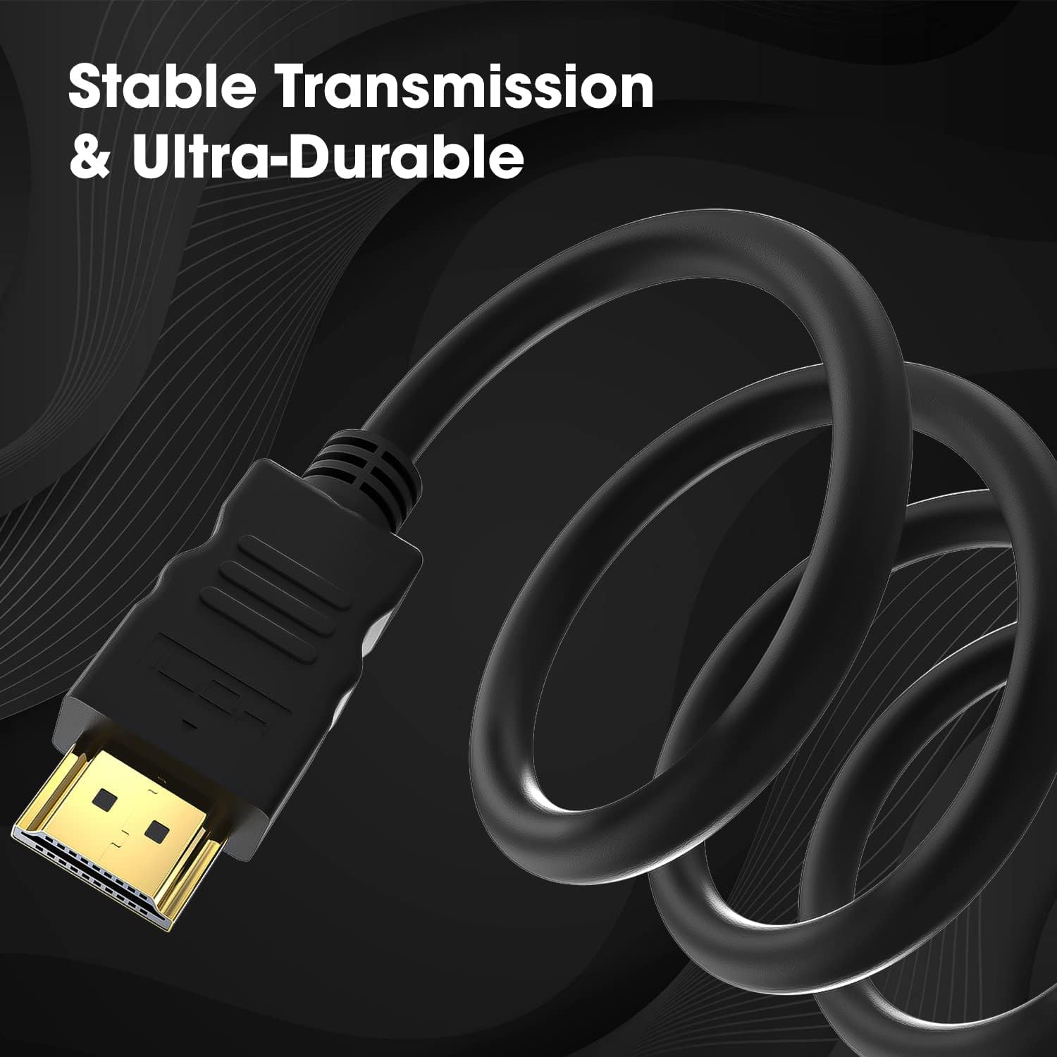 Premium Black-R HDMI Cable 4K 60Hz 18Gbps High Speed with Ethernet - 5M (16.5FT) for UHD TV, Monitor, PC, Xbox 360, PS5, PS4, Blu-ray - Perfect for Home Theater, Gaming & Office Setup