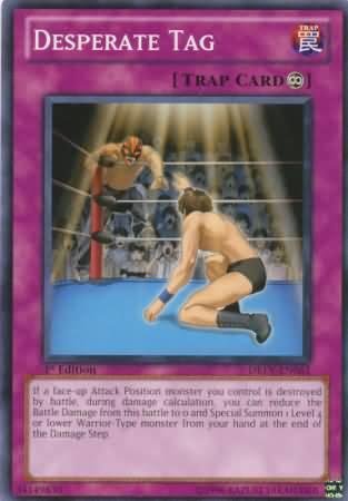 Yu-Gi-Oh! DREV-EN063 Desperate Tag Trading Card - Duelist Revolution Unlimited Edition Common - Perfect for Collectors & Competitive Duels