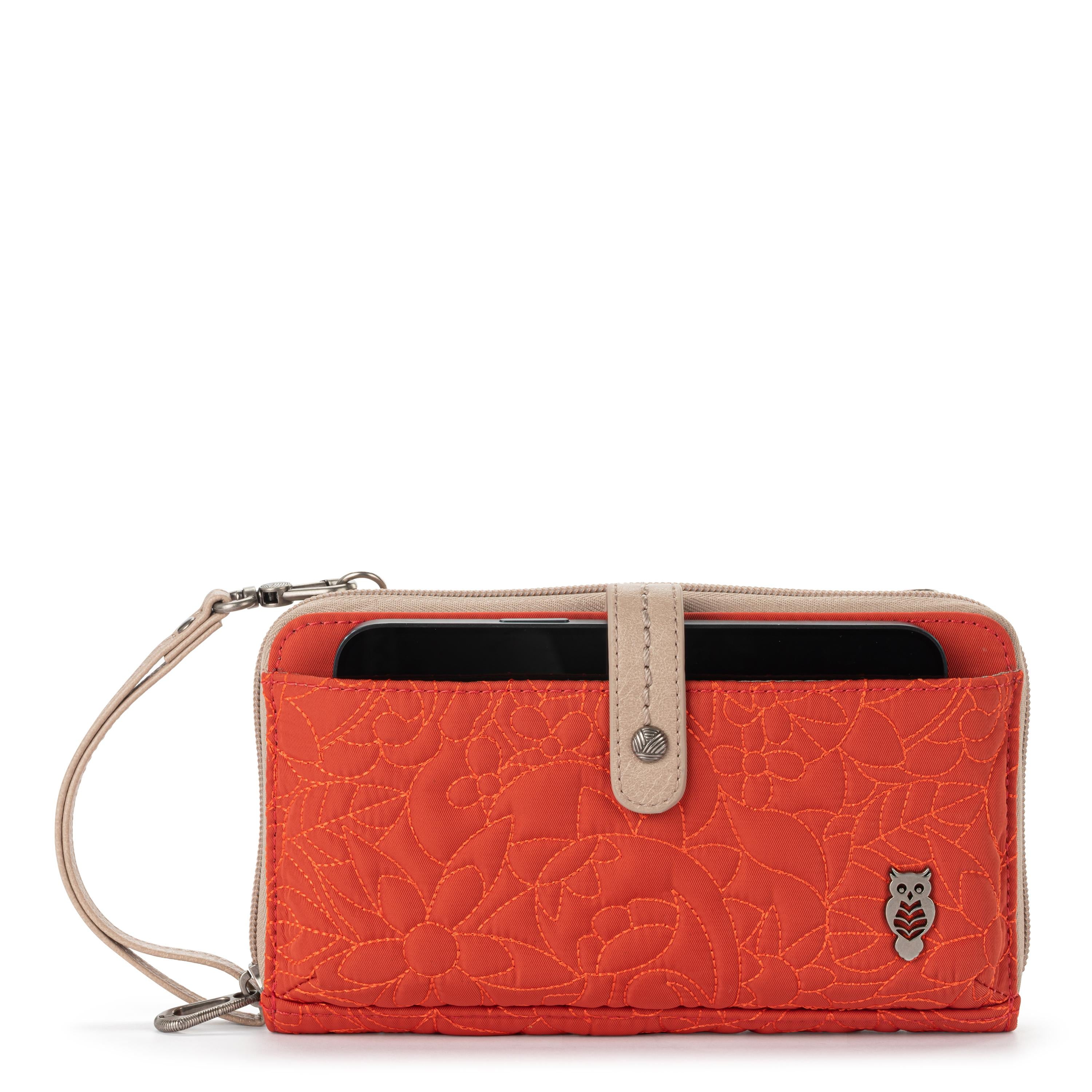 Eco-Friendly Smartphone Wallet - Cayenne Spirit Desert Quilted Design | Slim RFID Blocking Card Holder for iPhone & Android | Perfect for Travel, Work & Everyday Use
