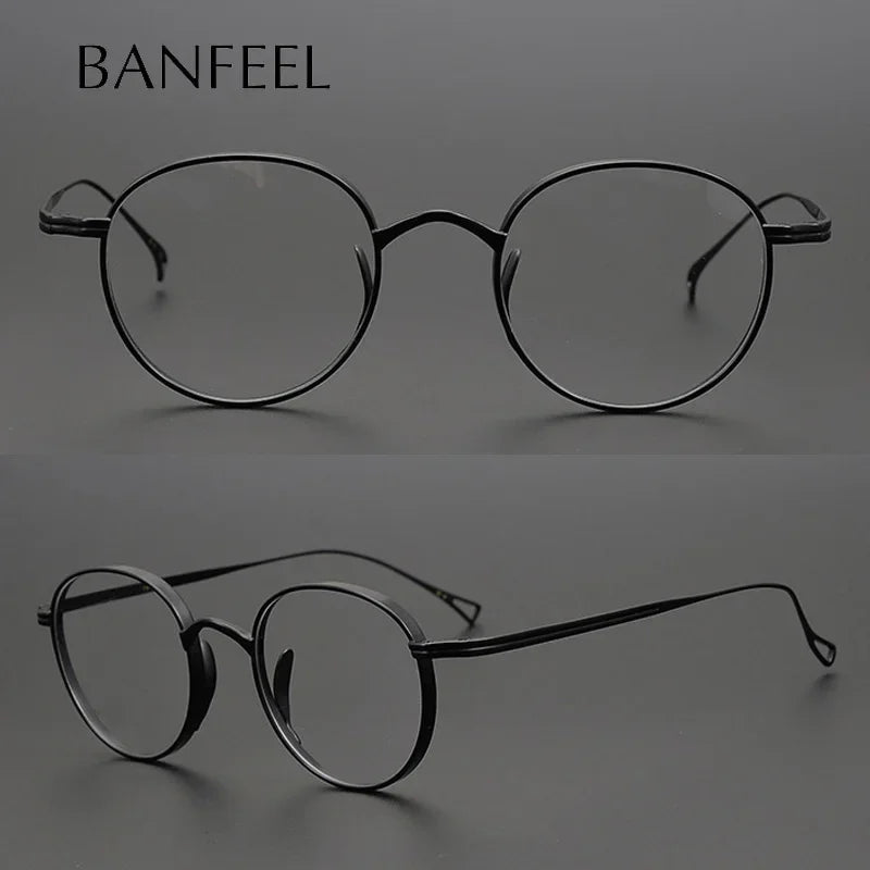 Aror Women's Full Rim Oval Round Titanium Eyeglasses - Lightweight & Durable Eyewear for Work, Reading & Fashion