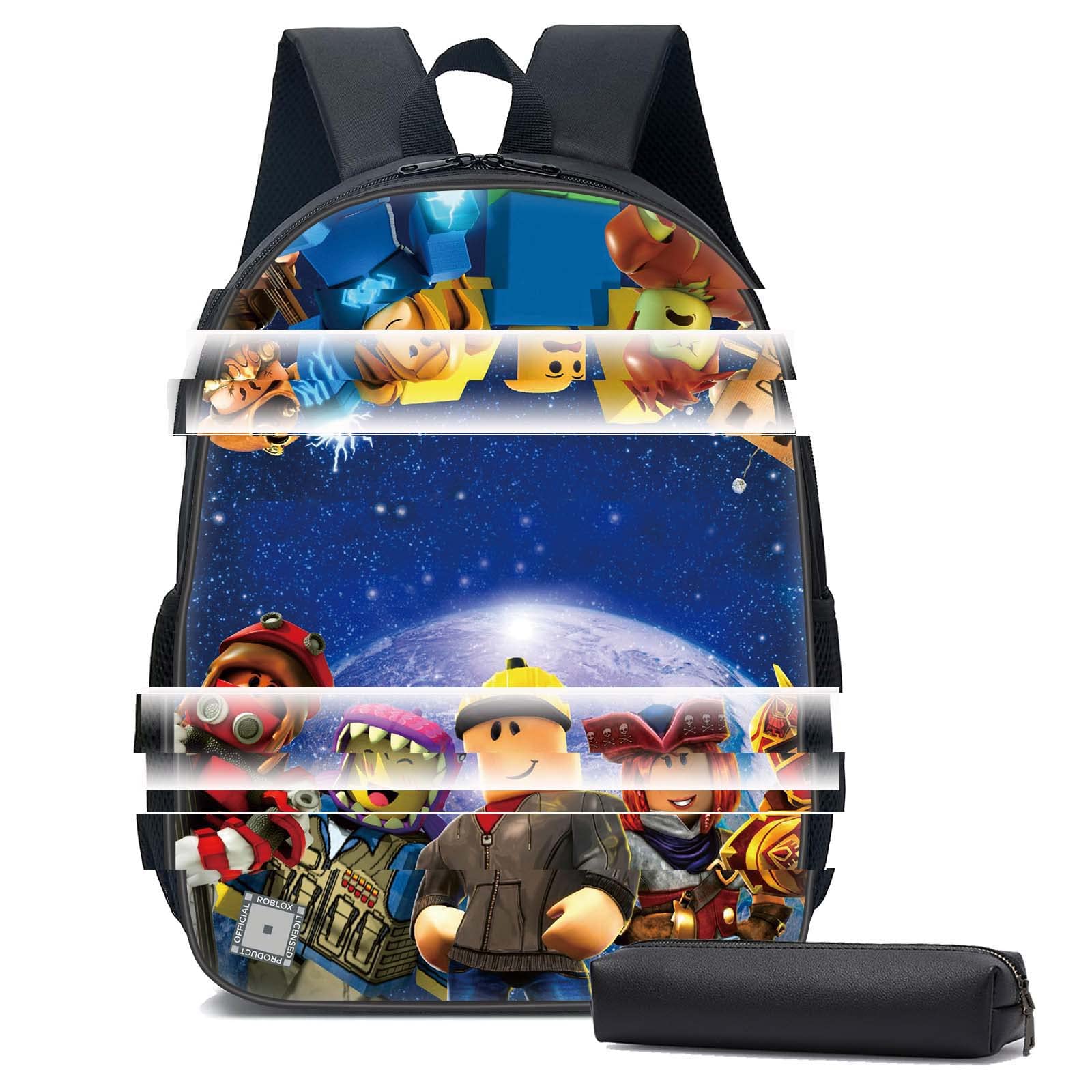 3D Printed Cartoon Game Backpack - 17 Inch Unisex Anime Travel Backpack for Laptop & School - Perfect for Gaming Conventions, College & Daily Commute