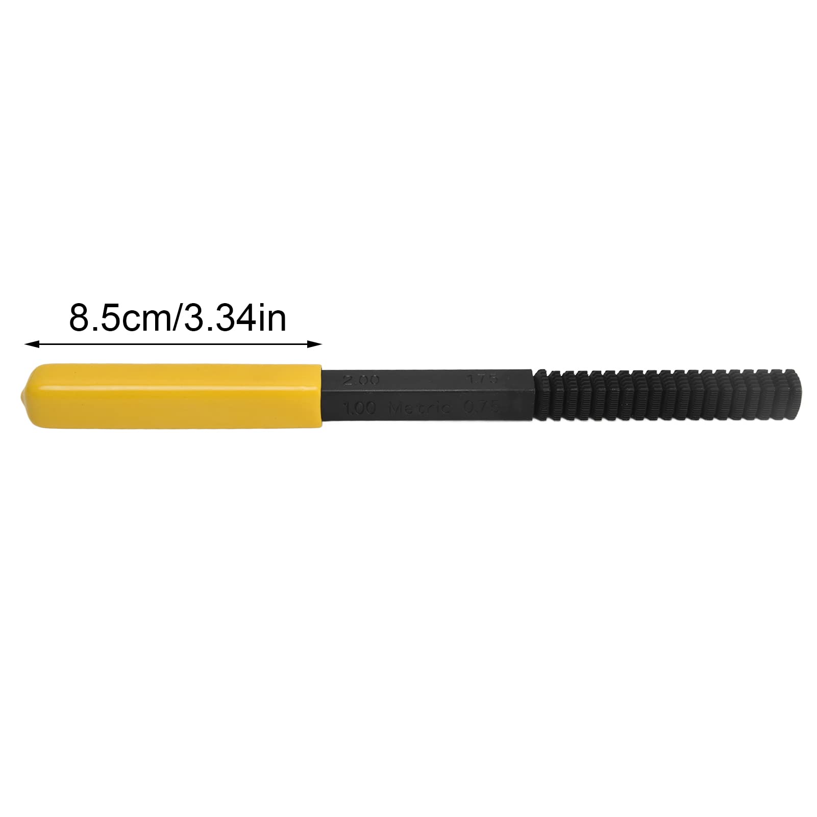 Cyrank Metric Thread File - Screw Thread Repair & Restoration Tool with Detachable Handle - Perfect for Automotive, Plumbing, and DIY Projects