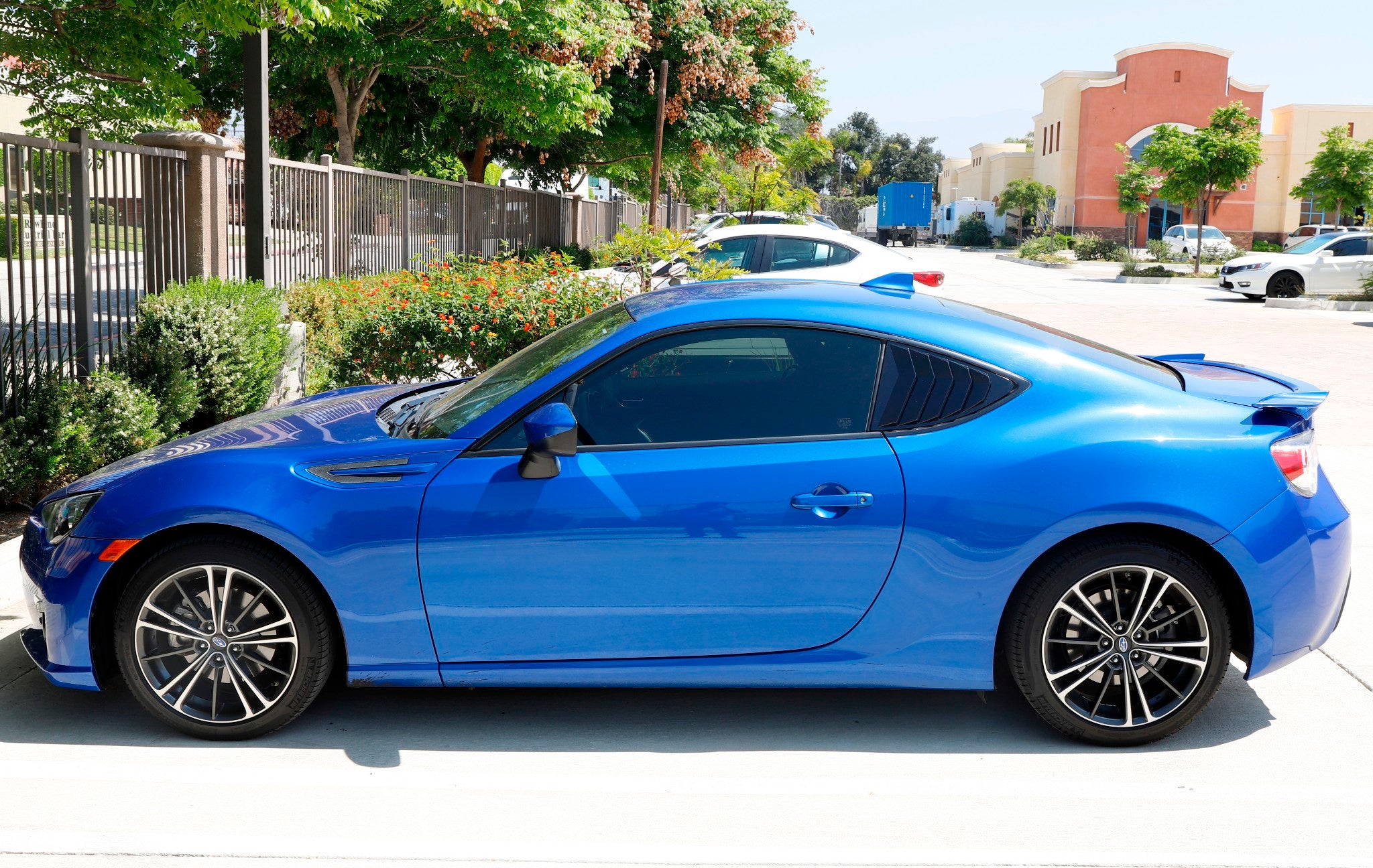 Gloss Black Rear Side Window Vent Louvers for 2013-2021 Scion FRS Toyota 86 Subaru BRZ - Sleek Car Accessory for Enhanced Style & Airflow