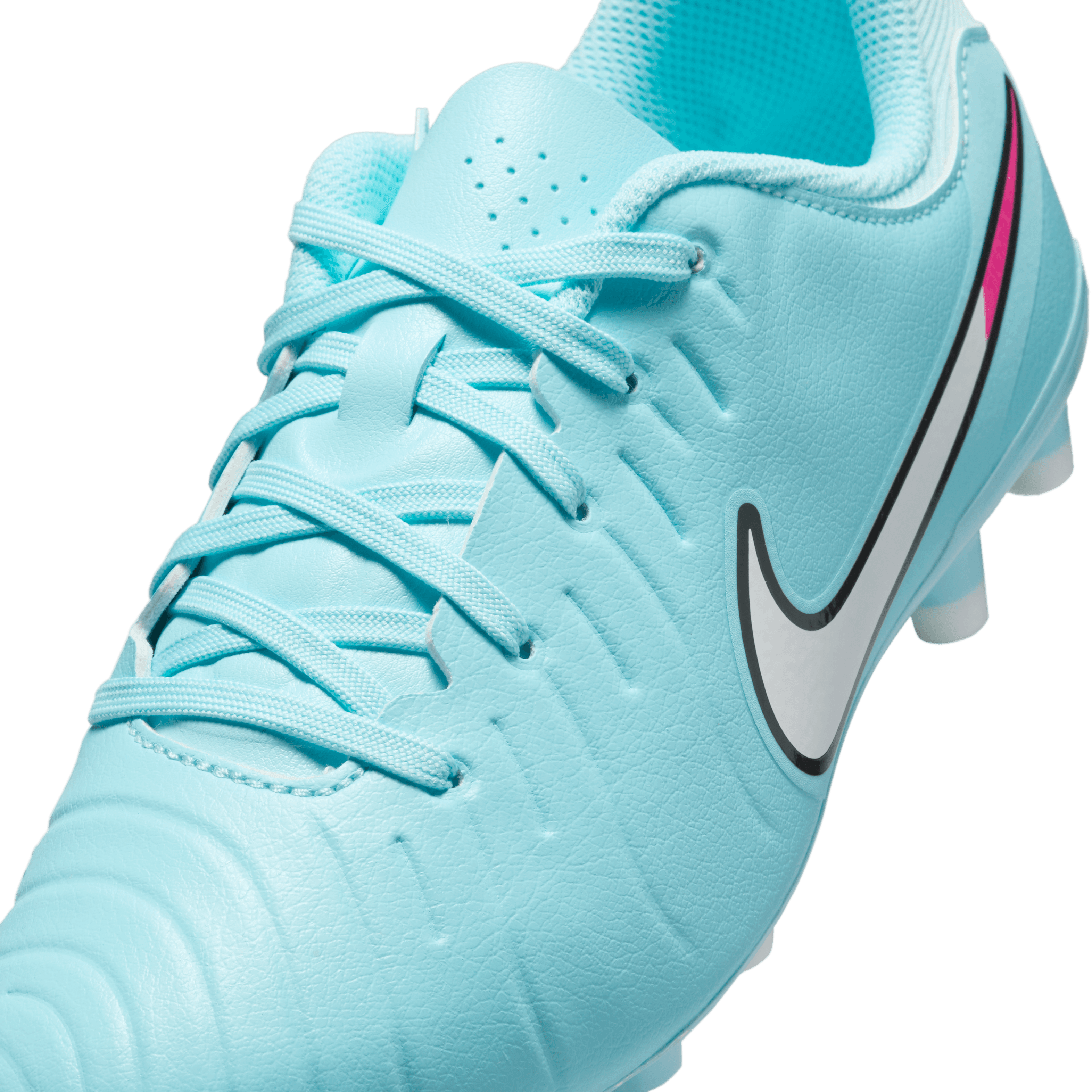 Nike Jr. Tiempo Legend 10 Academy FG/MG Soccer Cleats for Kids - Copa/White - Perfect for Grass and Artificial Turf Training & Matches