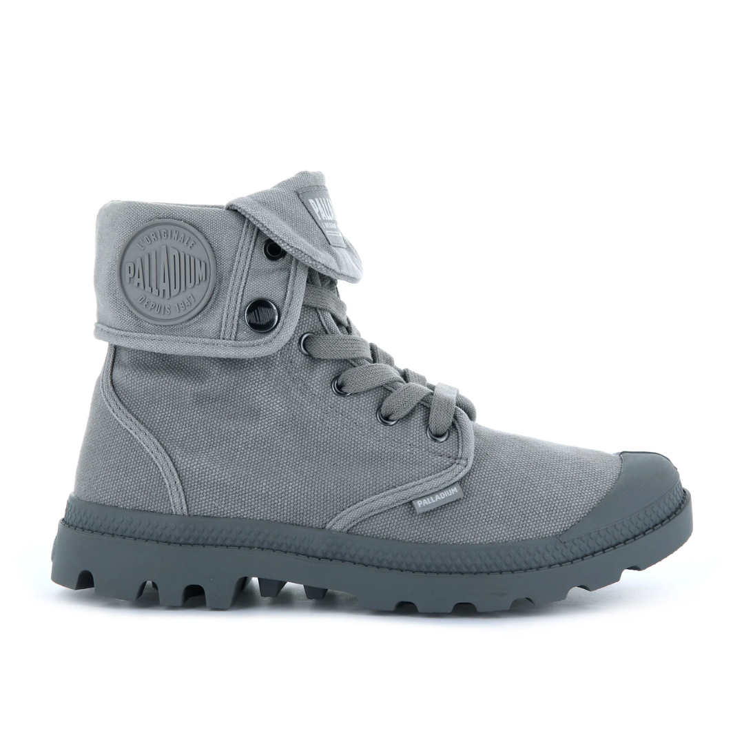 Palladium Women's Titanium Canvas Boots - Comfortable & Stylish Lace-Up Ankle Boots for Casual Wear, Hiking & Outdoor Adventures