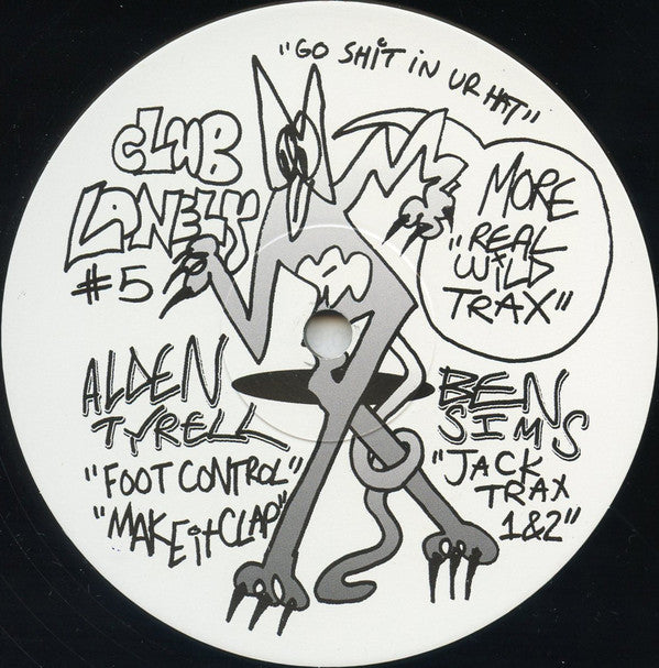 Alden Tyrell & Ben Sims - More Real Wild Trax (Club Lonely CL05) | Underground Techno Vinyl Record for DJs & Electronic Music Collectors | Perfect for Club Sets & Home Listening