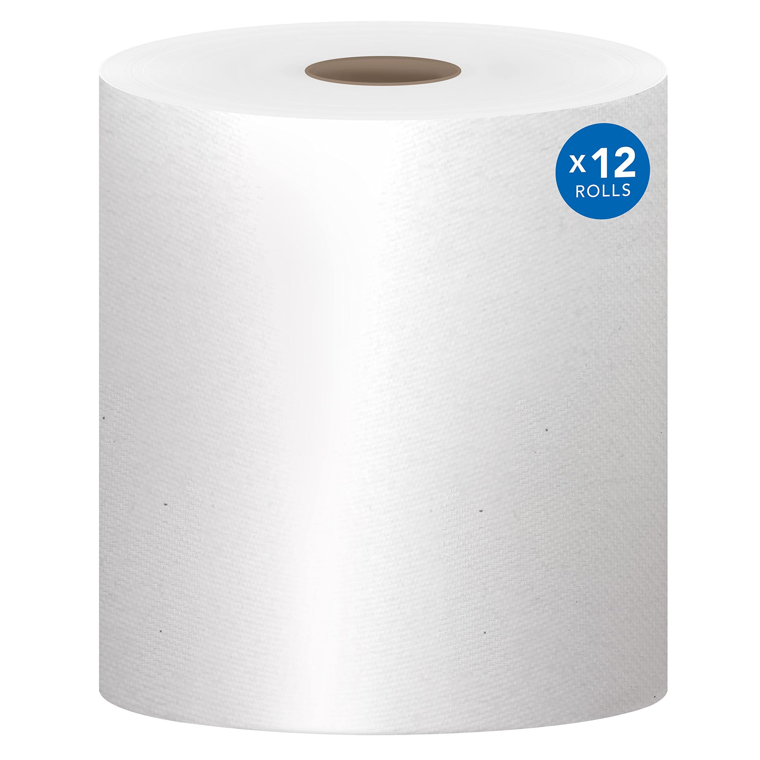 Scott Professional Essential Universal High-Capacity Hard Roll Paper Towels - 12 Rolls (1,000' Each) | 1.5