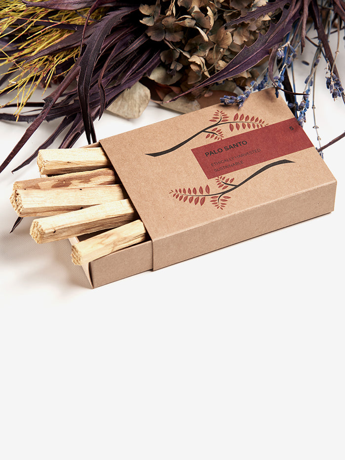 Palo Santo Sticks - 5 Pack | Natural Incense for Meditation, Yoga & Relaxation | Eco-Friendly & Handcrafted Spiritual Smudge Sticks