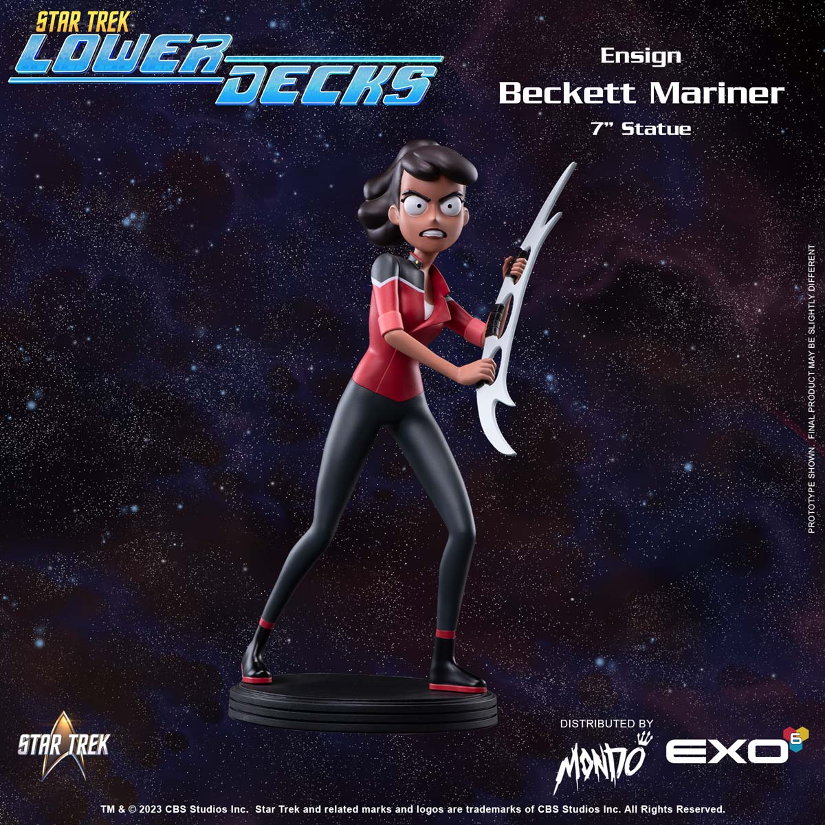 Star Trek: Lower Decks Ensign Beckett Mariner 7-Inch Collectible Statue - Perfect for Sci-Fi Fans, Display Shelf & Home Office Decor