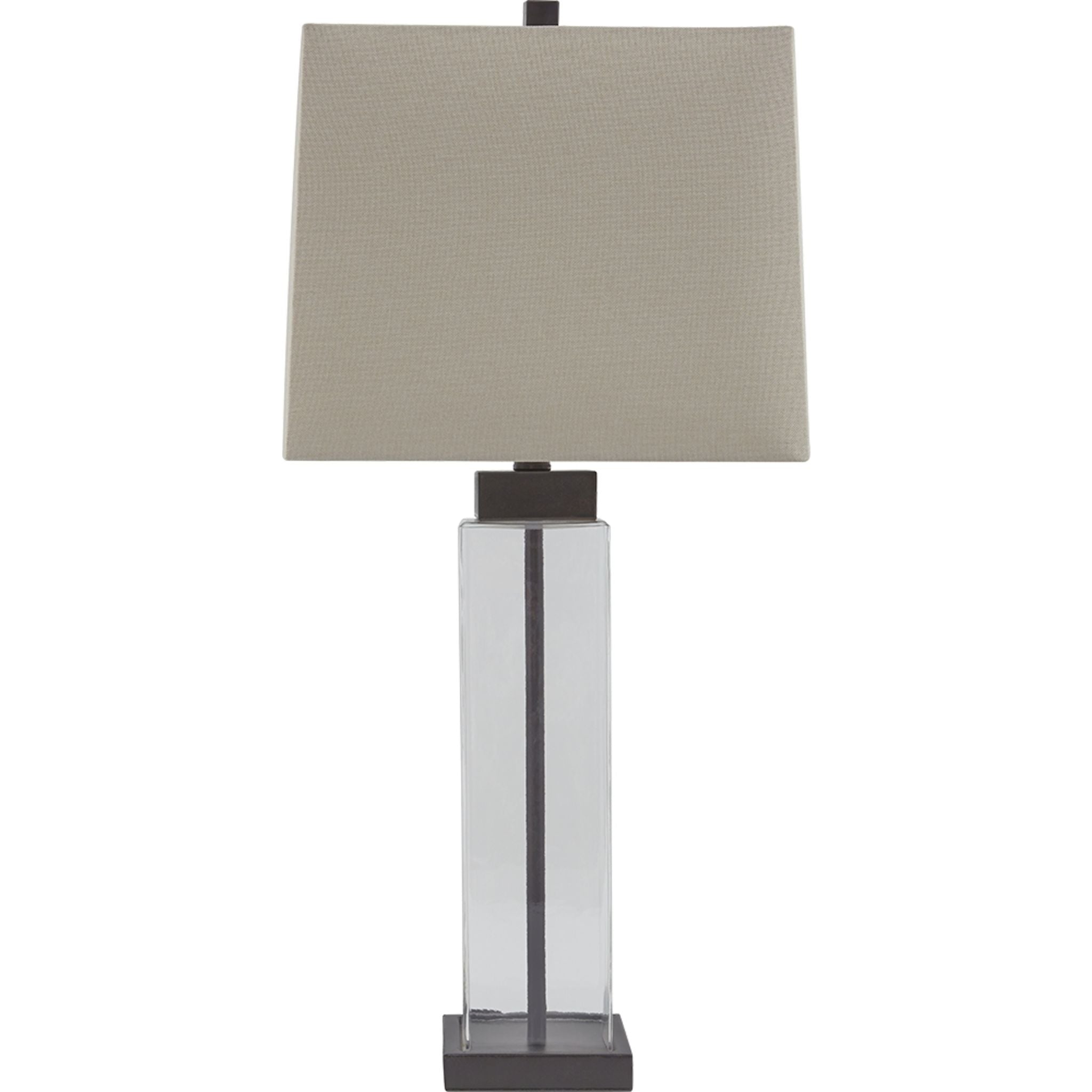 Alvaro Table Lamp Pair - Clear/Bronze Finish 29.25