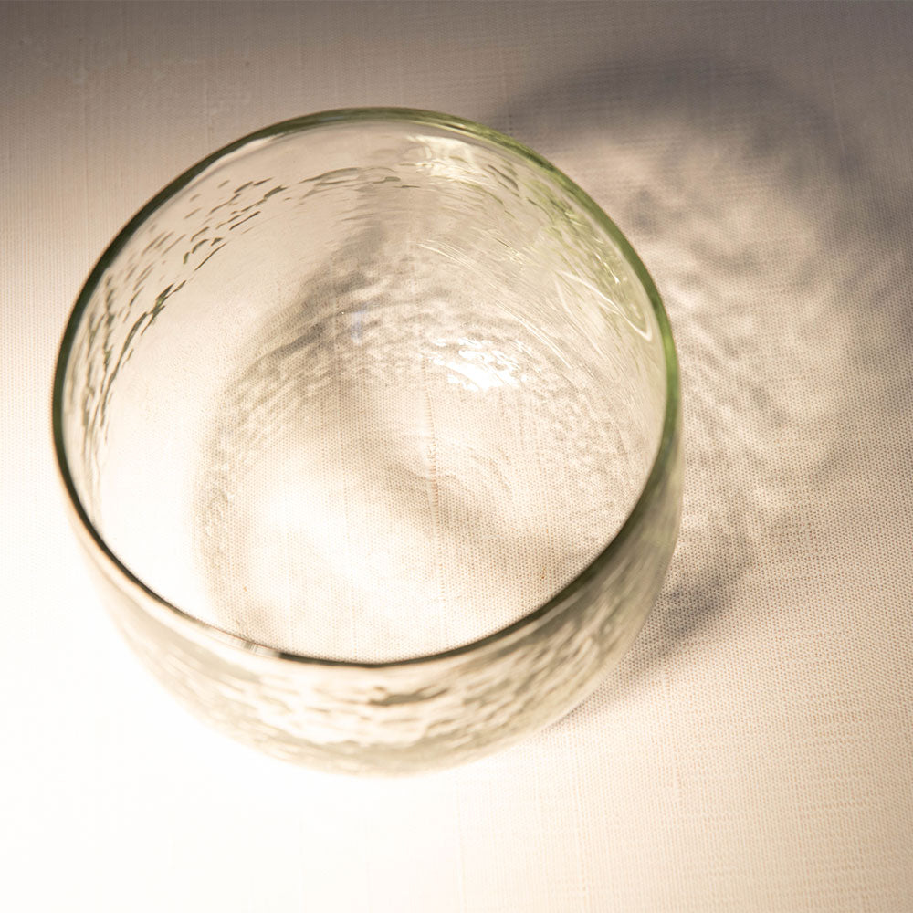 Premium Dimpled Glass Bowl - Elegant Serving Bowl for Salads, Desserts & Snacks - Perfect for Parties, Entertaining & Home Decor