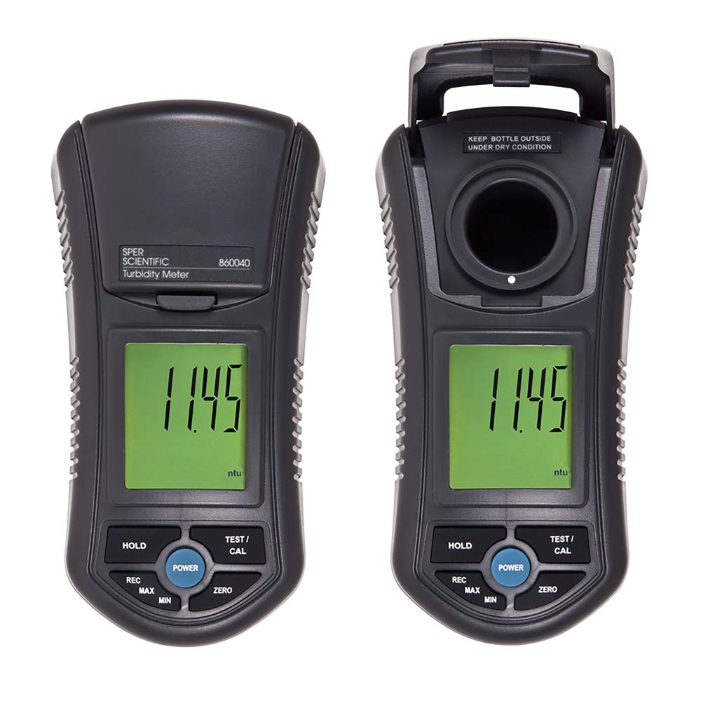 Sper Scientific 860040 Portable Turbidity Meter - Accurate Water Quality Tester for Lab & Field Use, Handheld Turbidimeter with Carry Case | Perfect for Drinking Water Testing, Aquariums, Pools & Environmental Monitoring