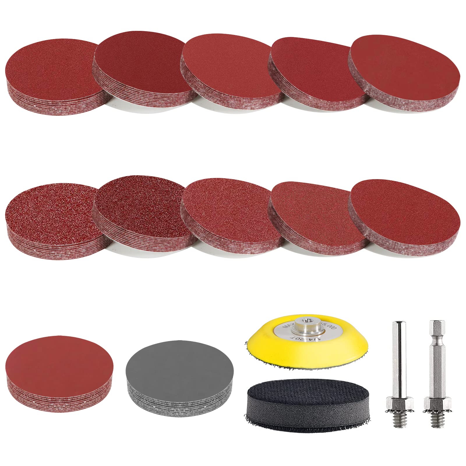 3 Inch Sanding Discs 120PCS for Drill & Die Grinder - 1/4