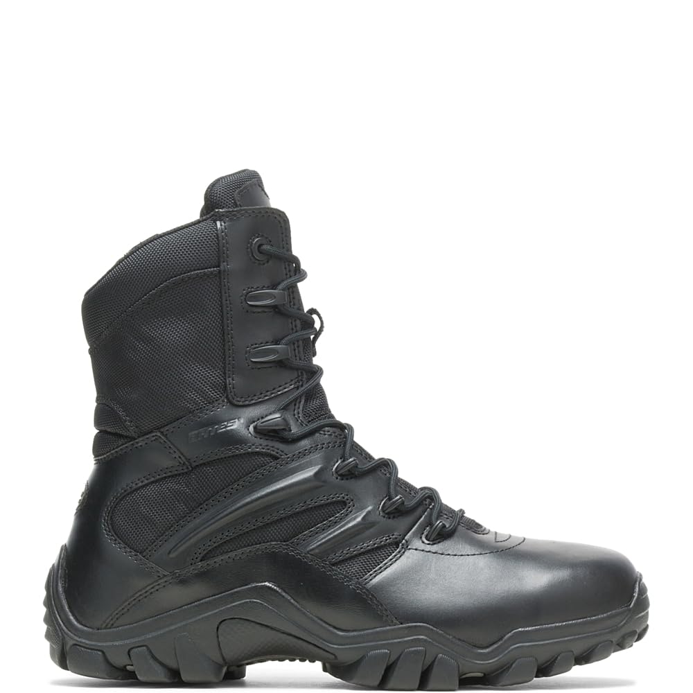 Bates Delta Side-Zip 8 Inch Tactical Boots for Men - Military & Police Uniform Shoes, Work Boots for Law Enforcement & Security Professionals
