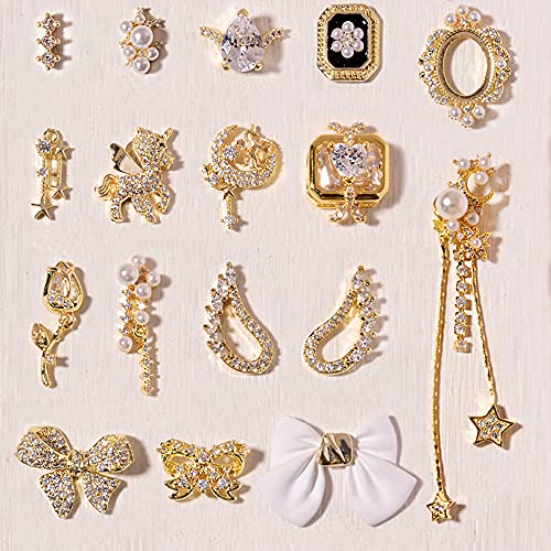 Bnchoe 18pcs 3D Butterfly Nail Rhinestones & Diamonds - Handmade Nail Art Charms for Nail Decorations, Glitter Nail Jewelry & Crafting Designs | Perfect for DIY Manicures, Nail Salons & Party Nail Art
