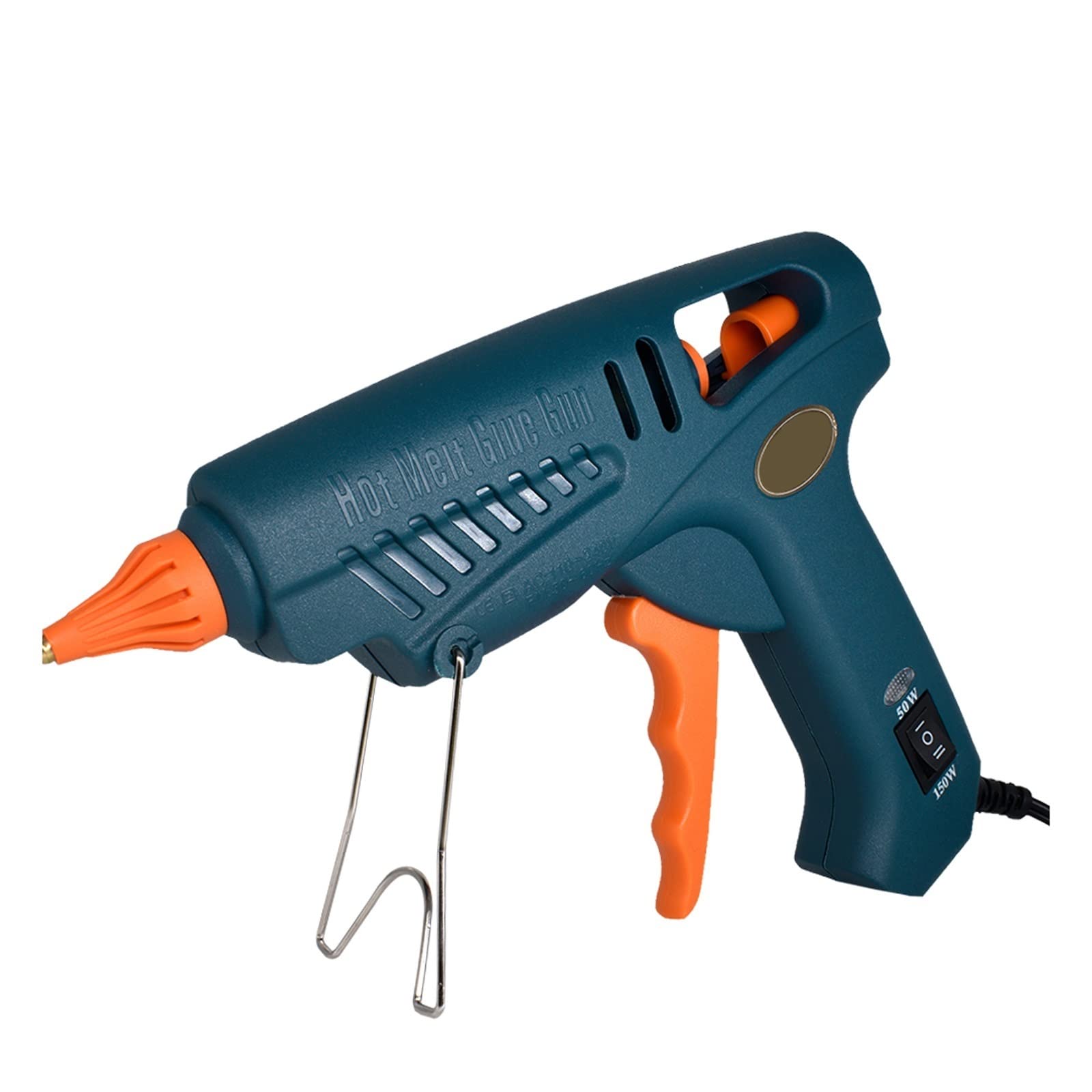 Professional 50W/150W Hot Glue Gun Set - Adjustable Temperature, Leak-Proof Design with Pure Copper Nozzle for DIY Crafts, Home Repairs & Woodworking Projects (UK Plug, 8-Piece Kit)
