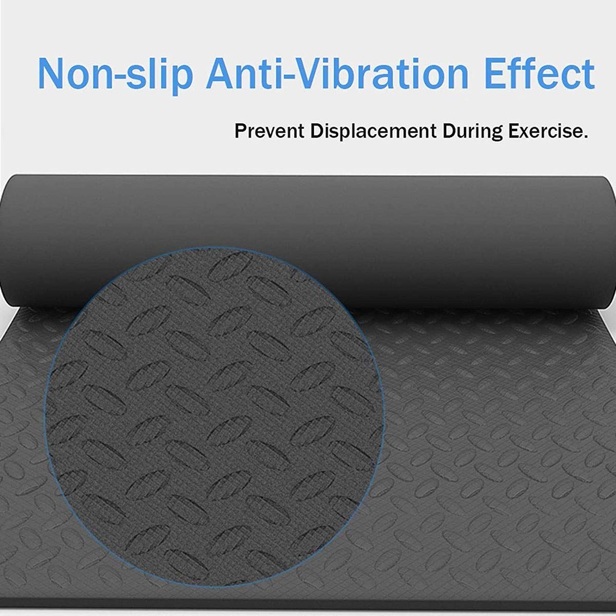 Premium Heavy-Duty Fitness Equipment Mat - 200×100cm Treadmill & Exercise Bike Floor Protector with Noise Reduction for Home Gym, Workout Room & Garage