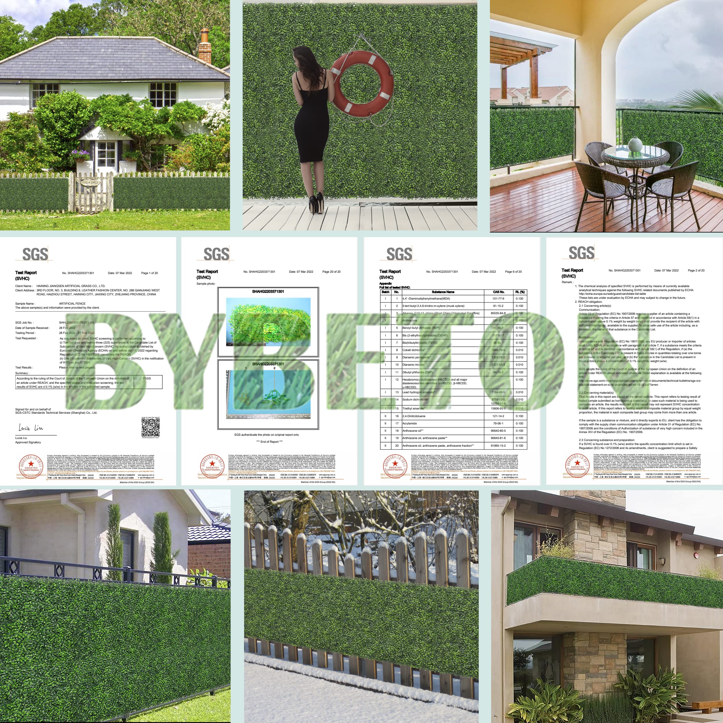 Bybeton Artificial Green Wall Panel - 20