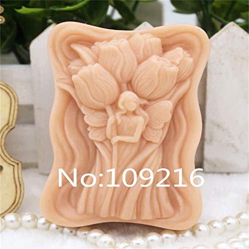 Fairy Guardian Flower Silicone Soap Molds - DIY Handmade Soap Making Supplies for Floral Crafts, Resin Art & Candle Making | Perfect for Home Decor, Wedding Favors & Gift Making by YSCEN