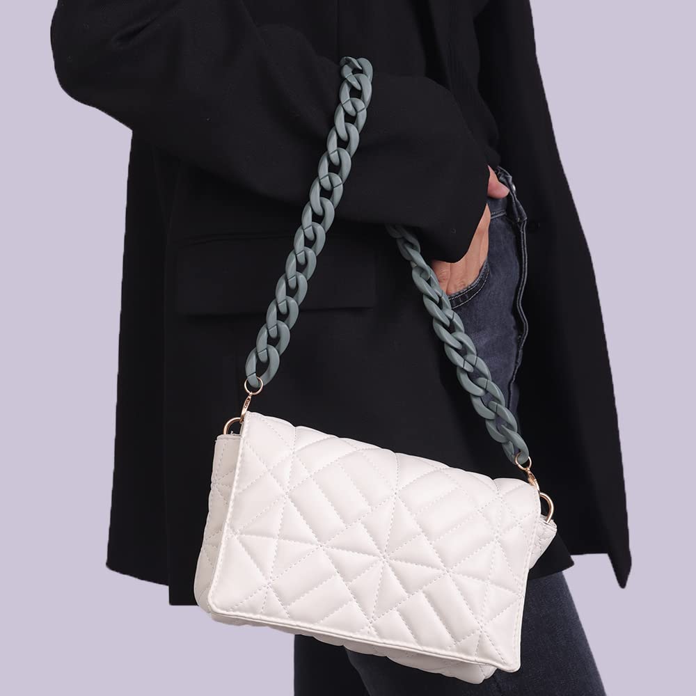 Acrylic Resin Bag Chain Strap - Durable Replacement Handbag Shoulder Strap for Crossbody & Purse - Perfect for Casual Outings, Work & Travel