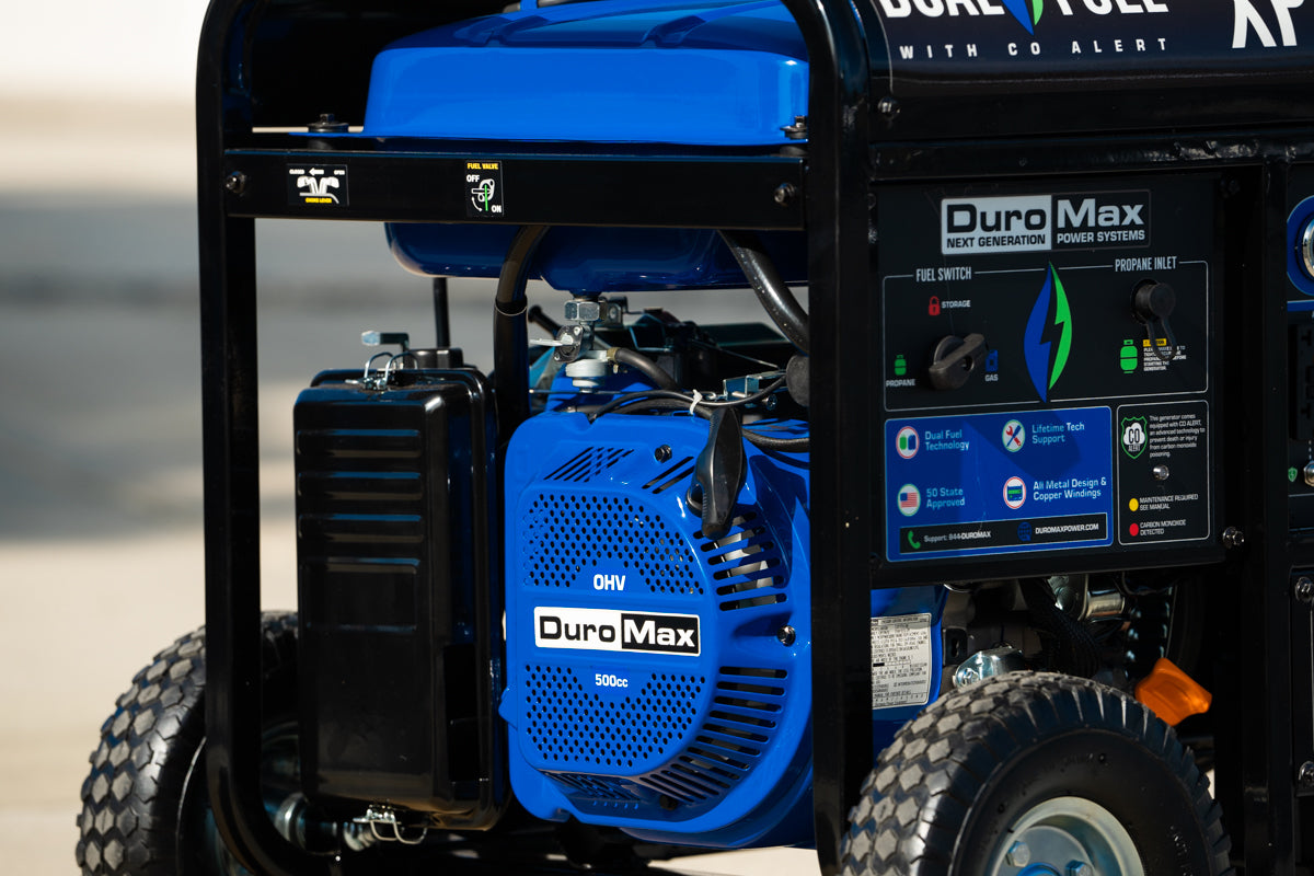 13,000W Dual Fuel Portable Generator with CO Alert - Reliable Backup Power for Home, Camping & Emergency Use