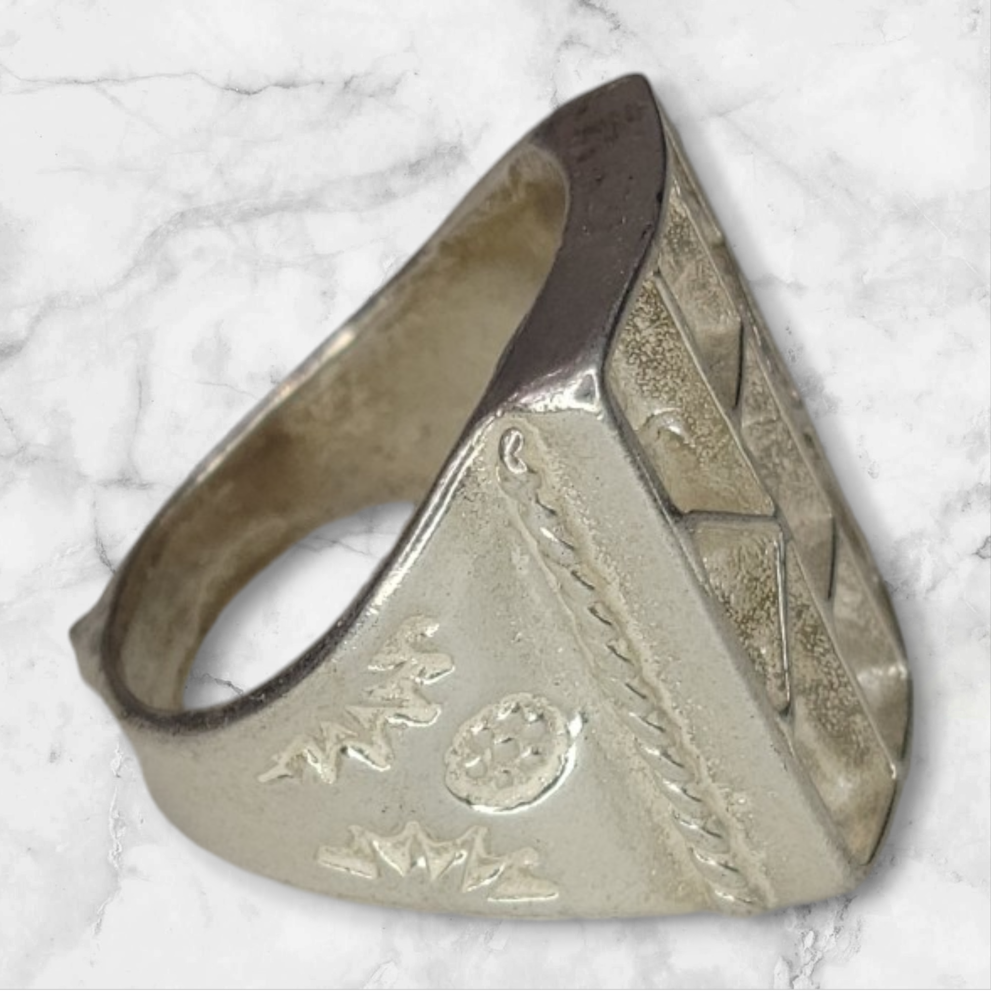 Sterling Silver Rectangle Blank Ring Setting - Rough Cast DIY Jewelry Making, Engraving & Carving for Silversmiths (Size 9 & 11) - Perfect for Custom Wedding Bands, Handmade Jewelry & Artisan Creations