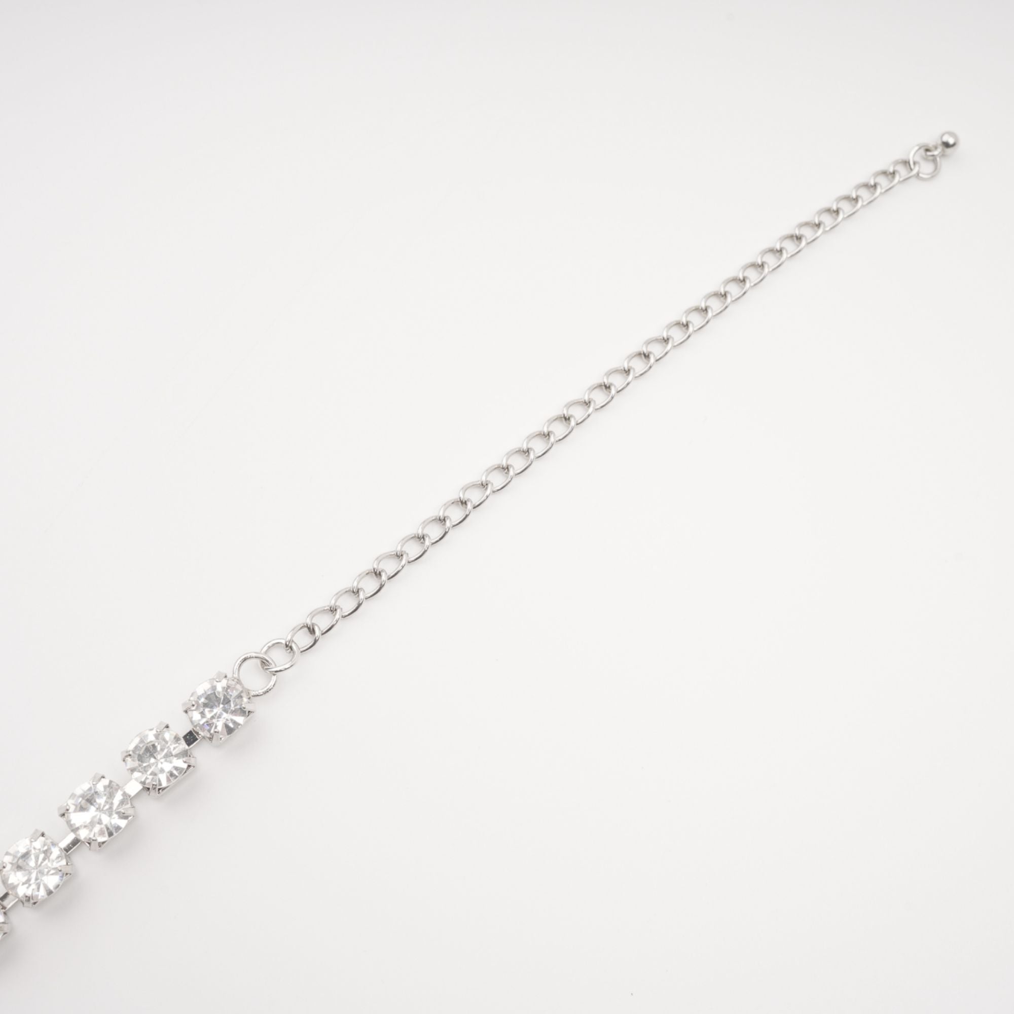Aimee Crystal Embellished Faux Flower Necklace - Elegant Floral Jewelry for Women, Perfect for Weddings, Parties & Everyday Wear