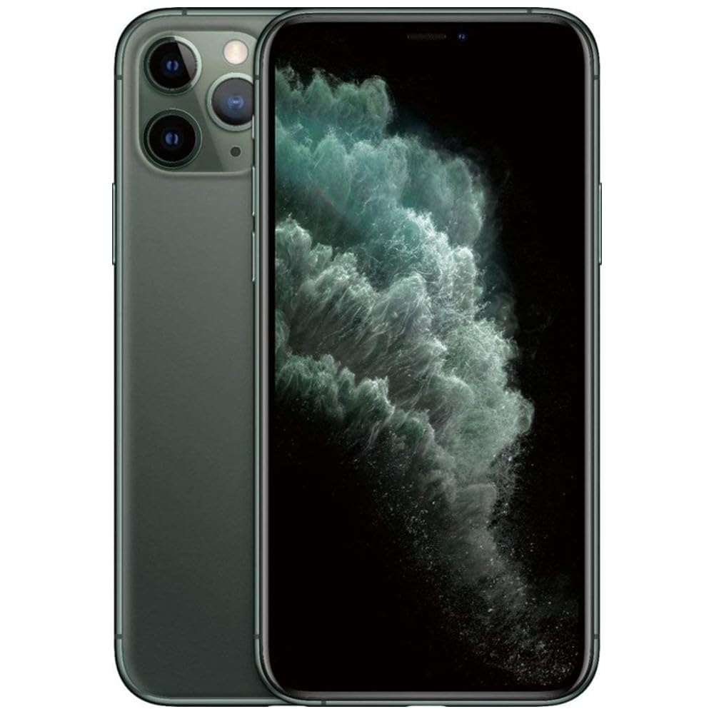 Apple iPhone 11 Pro 64GB Unlocked Smartphone - Midnight Green (Renewed Premium) for Business, Travel & Everyday Use