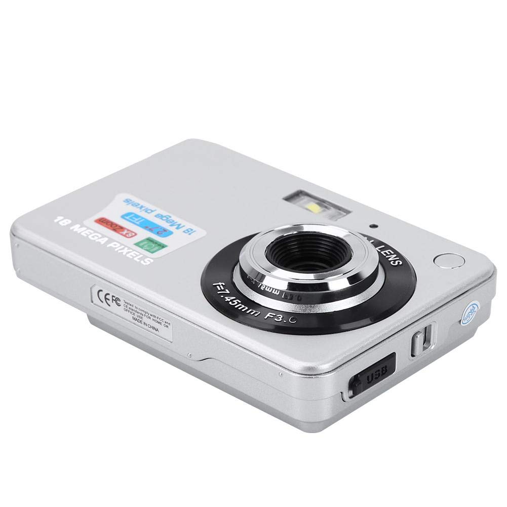 Kids Digital Camera for Girls Age 3-10 | 1080P HD Video Camera with 2.0 Inch TFT Screen | Supports 32GB TF Card | Perfect Birthday Gift & Travel Companion (Silver)