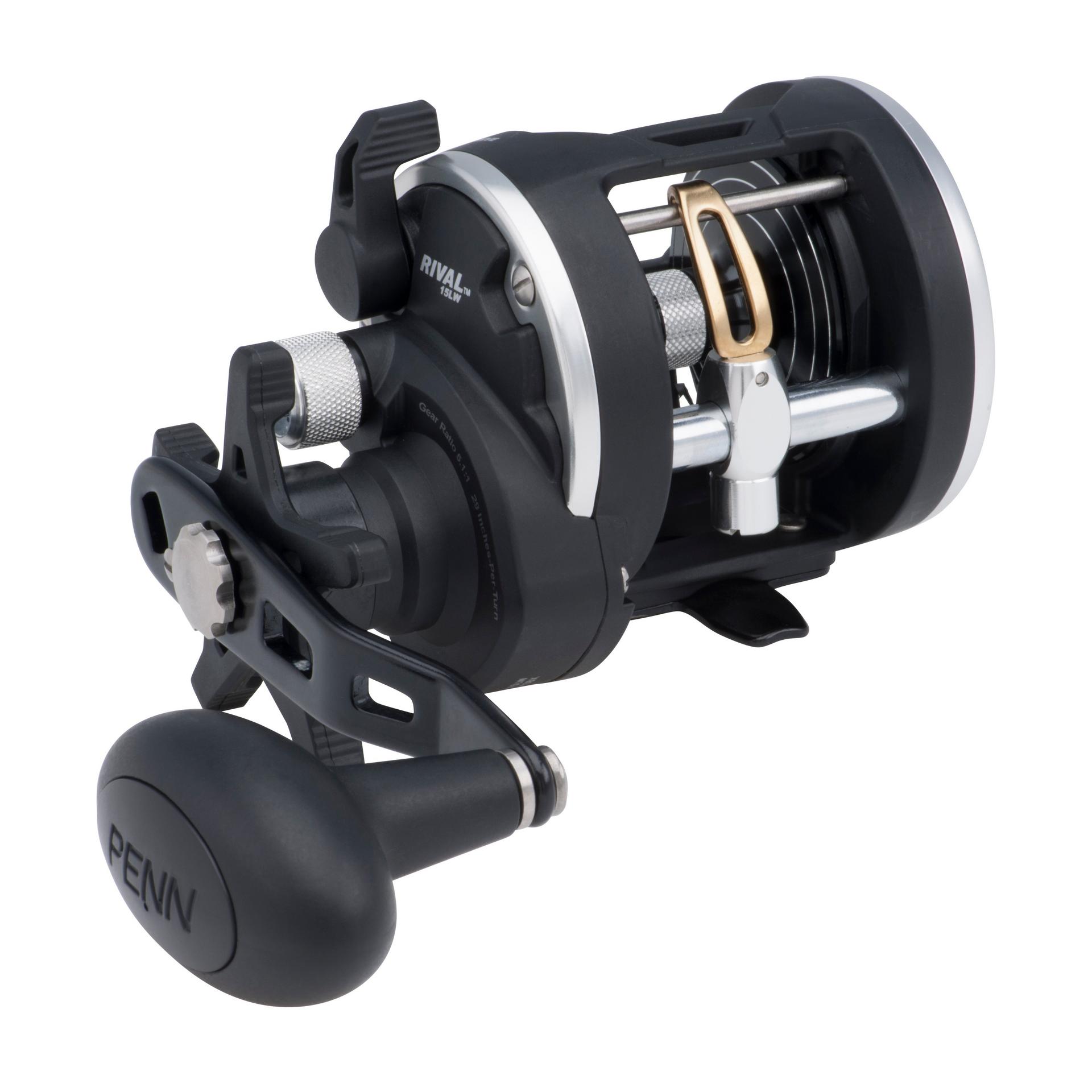 Rival™ Level Wind Conventional Fishing Reel - Smooth Casting & Retrieval for Saltwater & Freshwater Angling