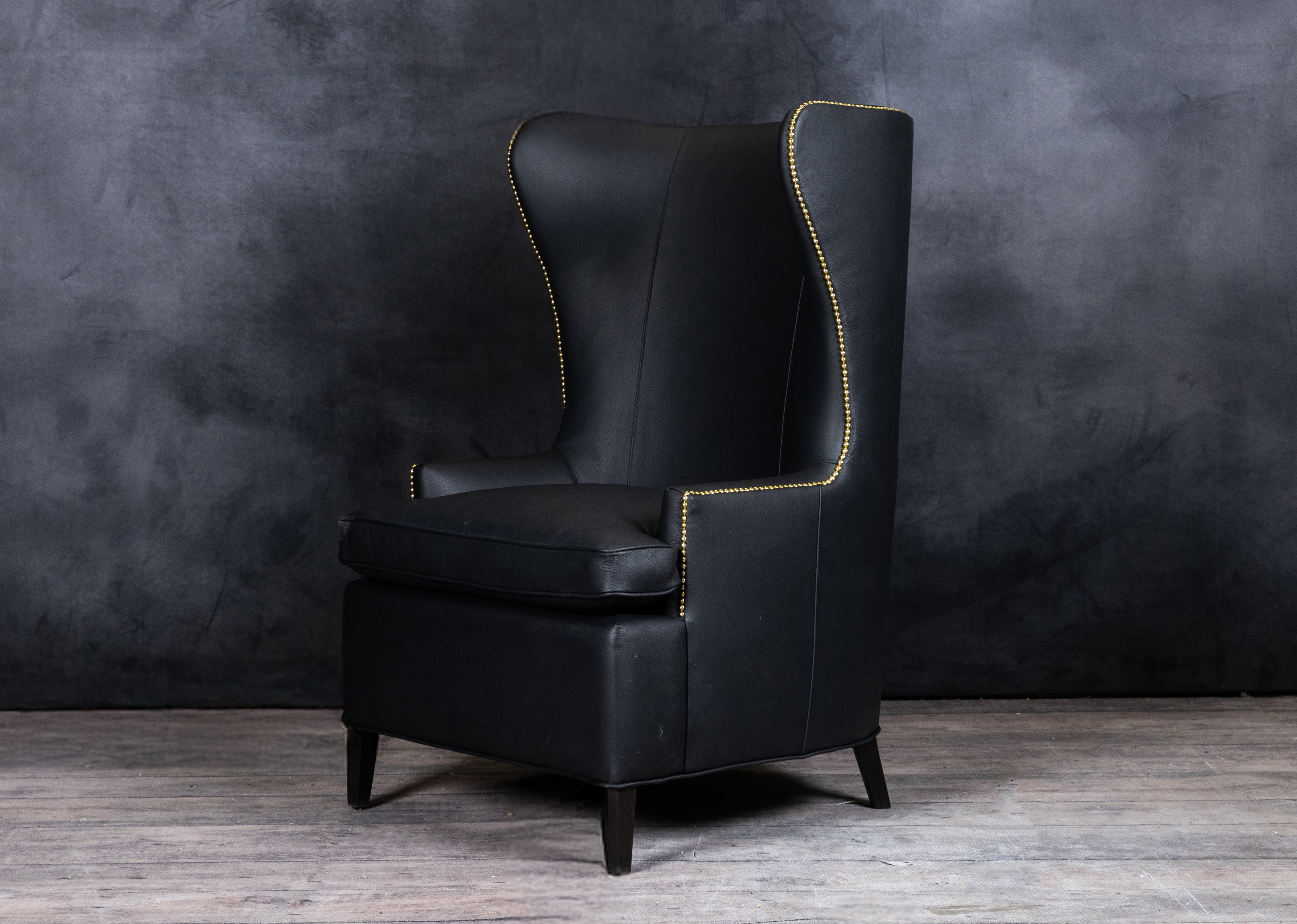 Premium SIR GALAHAD Genuine Leather Chair - Modern Office Executive Chair with High Back & Lumbar Support - Perfect for Home Office, Study Room, or Conference Room Decor