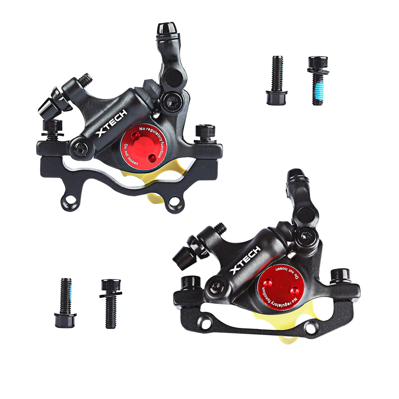 Premium MTB Hydraulic Disc Brake Set - Front & Rear Zoom Hydraulic Brake Kit with Aluminum Alloy Levers & PM Adapter for XC & Road Bikes | Perfect for Mountain Trail Riding & Urban Commuting