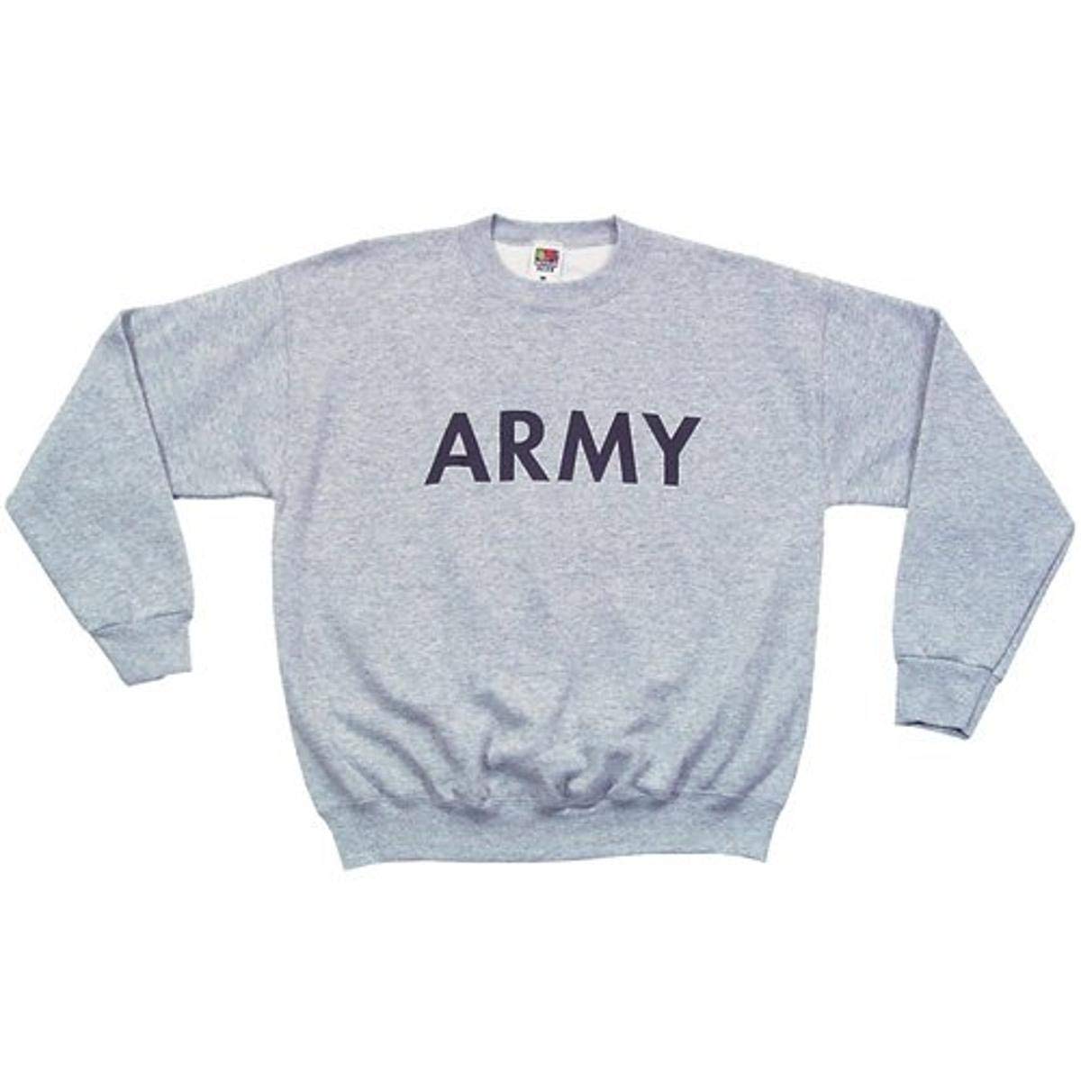 Fox Outdoor Products Army Green Crewneck Sweatshirt - Men's Military Style Pullover Hoodie for Camping, Hiking & Outdoor Adventures