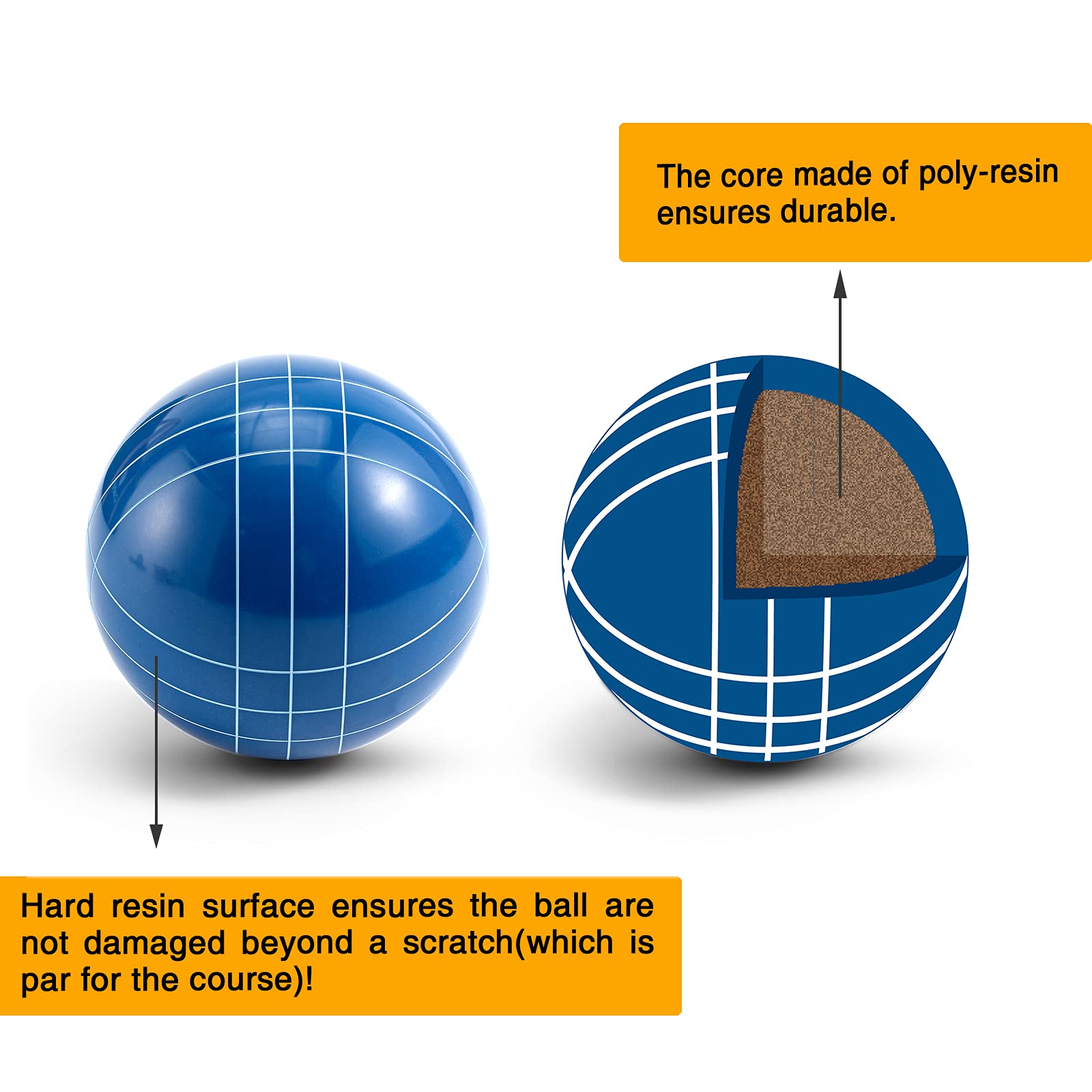 Premium Bocce Balls Set - 90mm Regulation Size & Weight for Outdoor Games - Durable Beach, Yard & Lawn Bocce Ball Set for Kids, Adults & Family - Includes 8 Balls, Pallino, Measuring Rope & Carrying Bag - Perfect for Backyard Parties, Beach Games & Family Gatherings