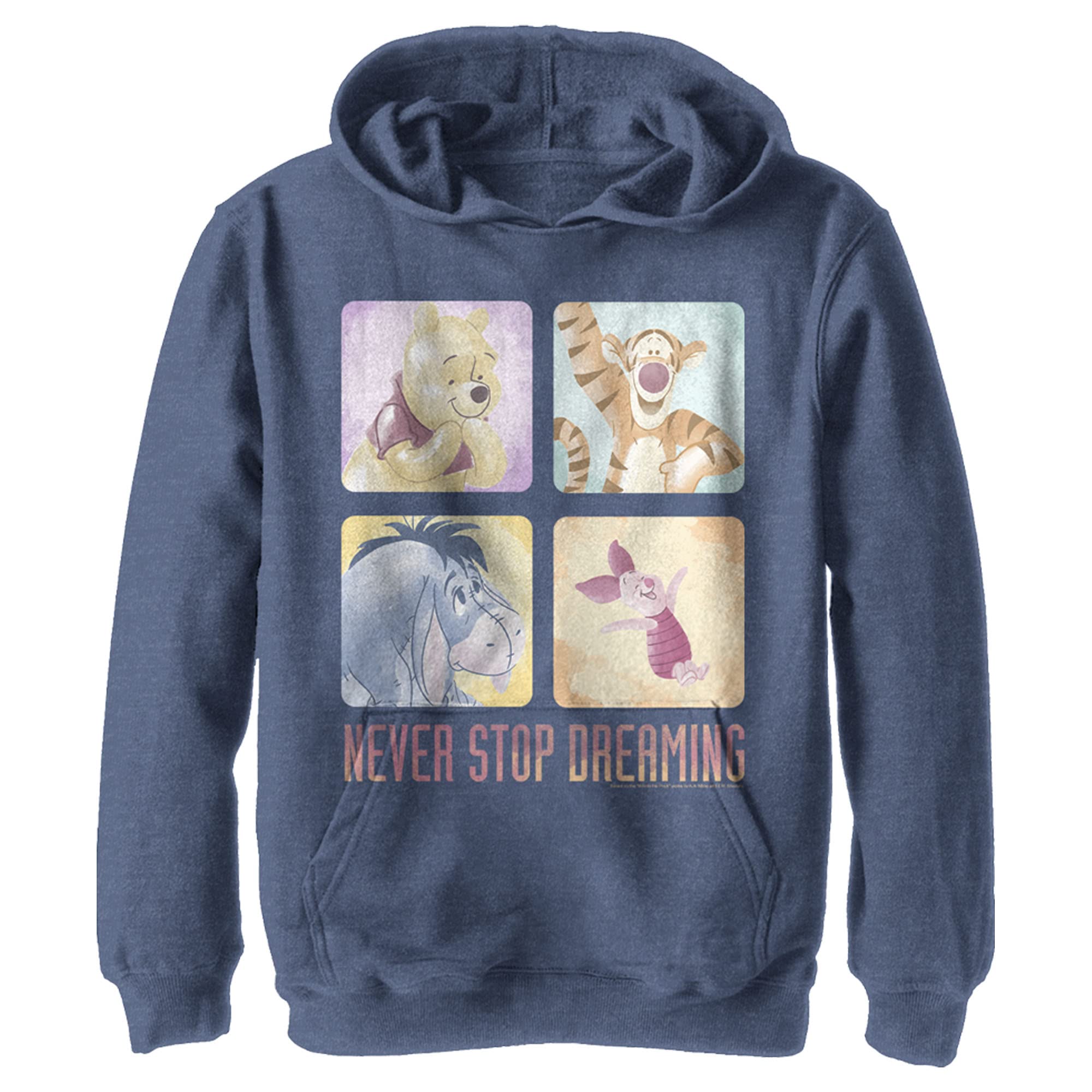 Disney Boys' Pooh Squad Hooded Sweatshirt - Cute Winnie the Pooh Graphic Pullover for Kids - Perfect for School, Playdates & Family Outings
