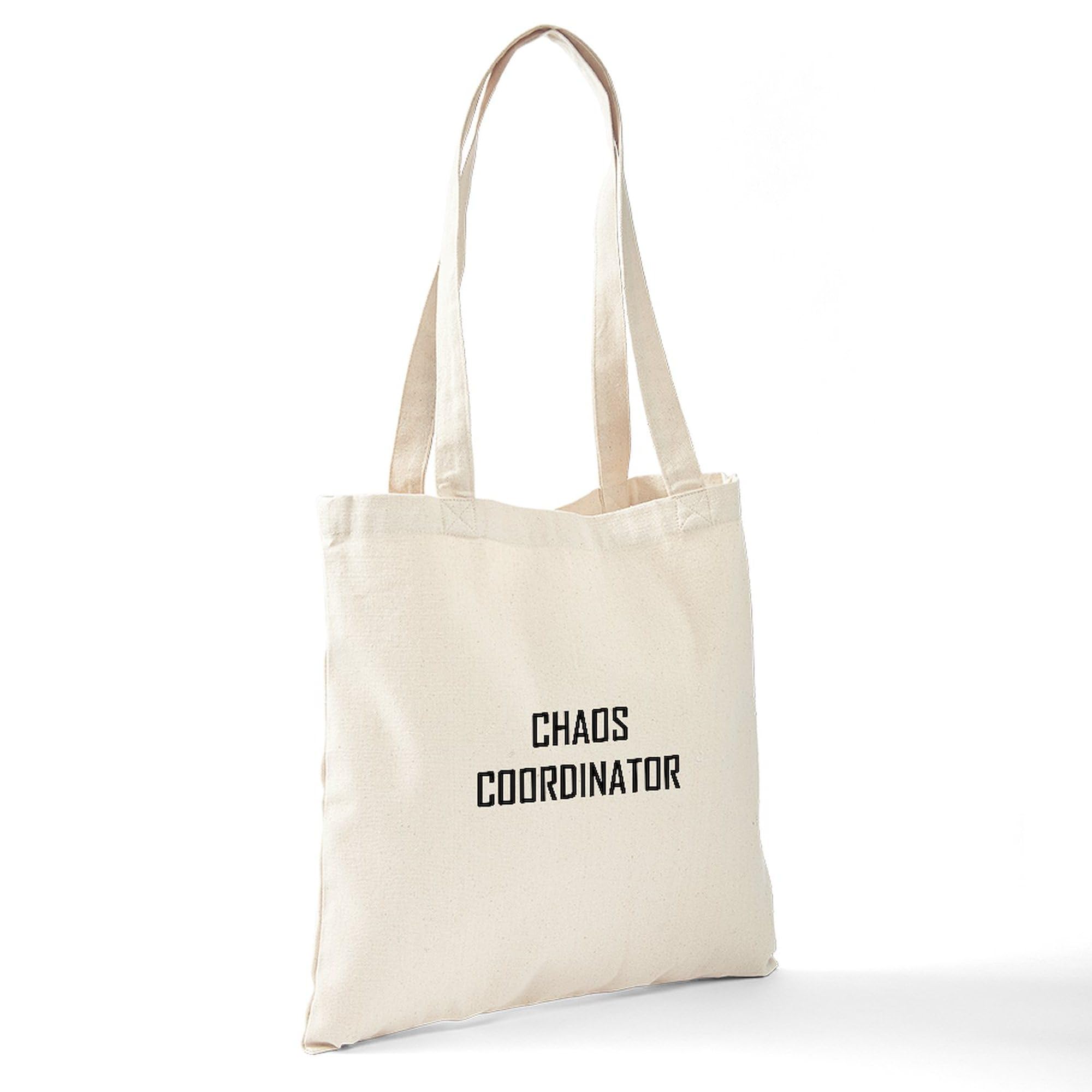 Chaos Coordinator Tote Bag - Natural Canvas Reusable Shopping Bag for Women | Perfect for Work, Groceries & Everyday Use