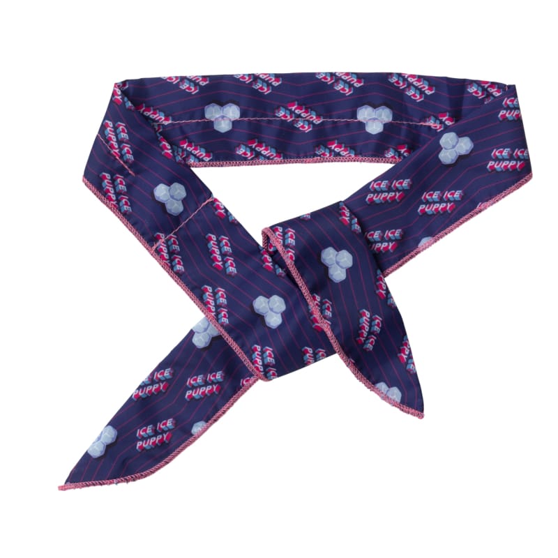 Fuzzyard Cooling Pet Bandana for Dogs - Ice Ice Puppy Design, 2 Sizes (Small & Large) - Perfect for Summer Walks, Beach Trips & Hot Weather Outdoor Activities