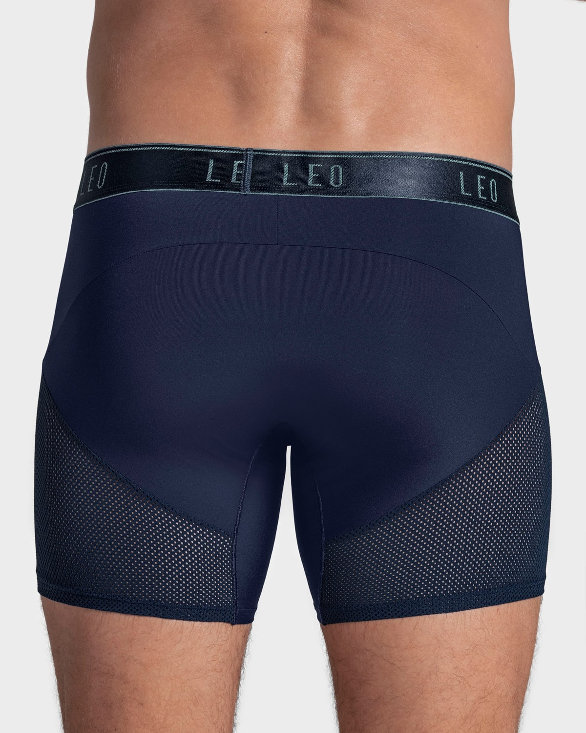 5 Pack High-Tech Mesh Boxer Briefs with Ergonomic Pouch - Breathable & Supportive Men's Underwear for Workout, Sports & Everyday Comfort